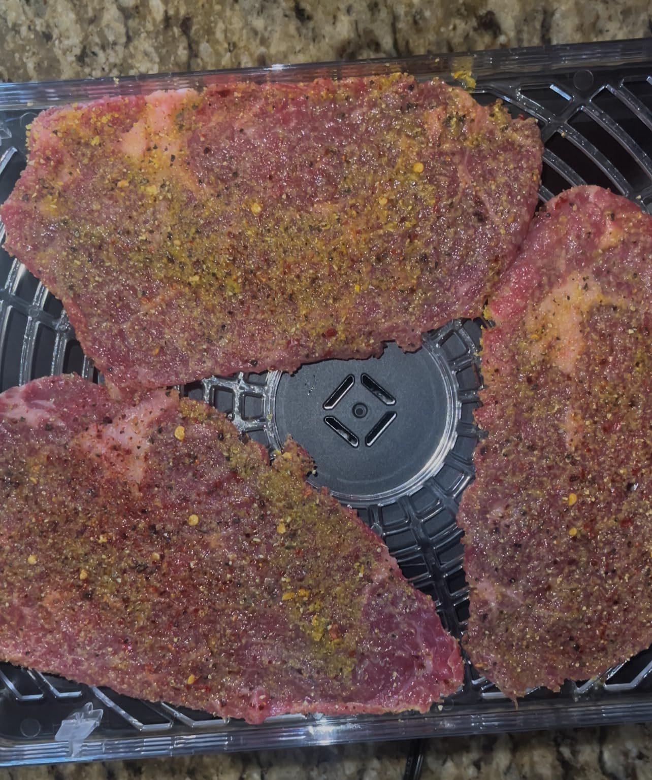 Rosewill Compact Food Dehydrator, 5 Stackable Trays with Adjustable 48H Timer and Temperature Control - 350W Electric Food Dryer for Jerky, Fruits, Herbs, Veggies, Meat & Dog Treats Customer Review Rosewill Compact Food Dehydrator, 5 Stackable Trays with Adjustable 48H Timer and Temperature Control - 350W Electric Food Dryer for Jerky, Fruits, Herbs, Veggies, Meat & Dog Treats - Customer Photo 1