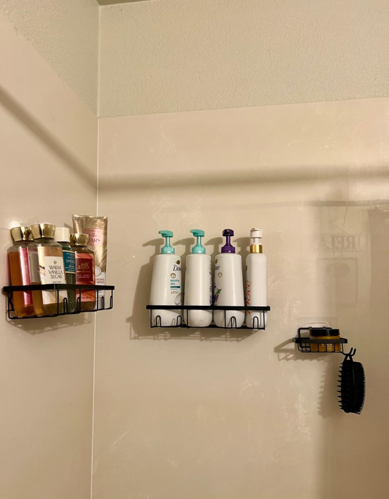 Mesh Shower Caddy Portable for College Dorm Room Essentials with 8 Pockets, Shower Bag for Beach, Swimming, Gym, Travel, Bathroom(Black) - Customer Photo 1