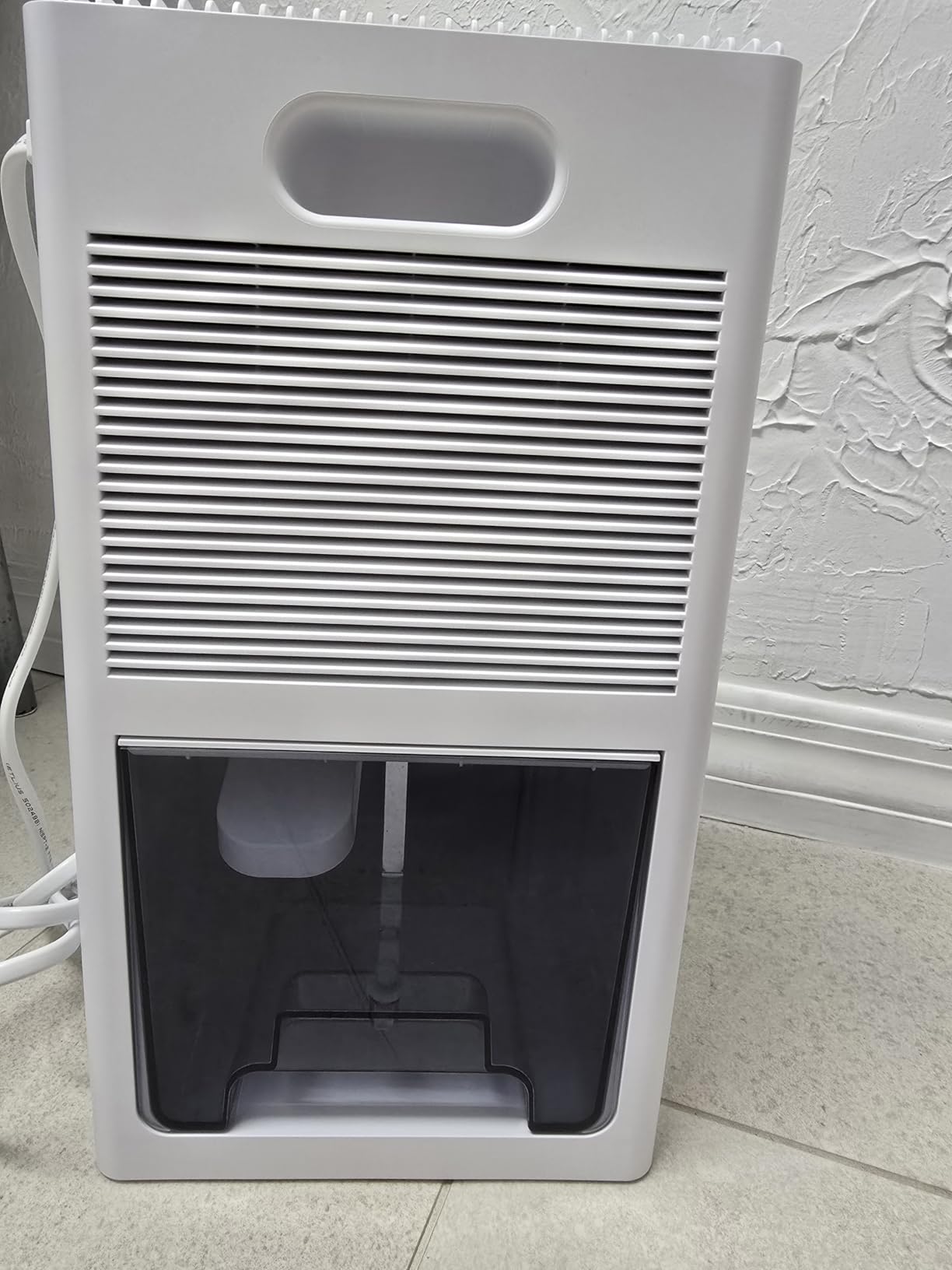 Dehumidifier,95OZ Dehumidifier for Home 1000 Sq.Ft - Quiet with Auto Shut Off & Relaxing 7 Color Ambient Light,Ideal for Livingroom, Bedroom, Basement(White) - Customer Photo 1