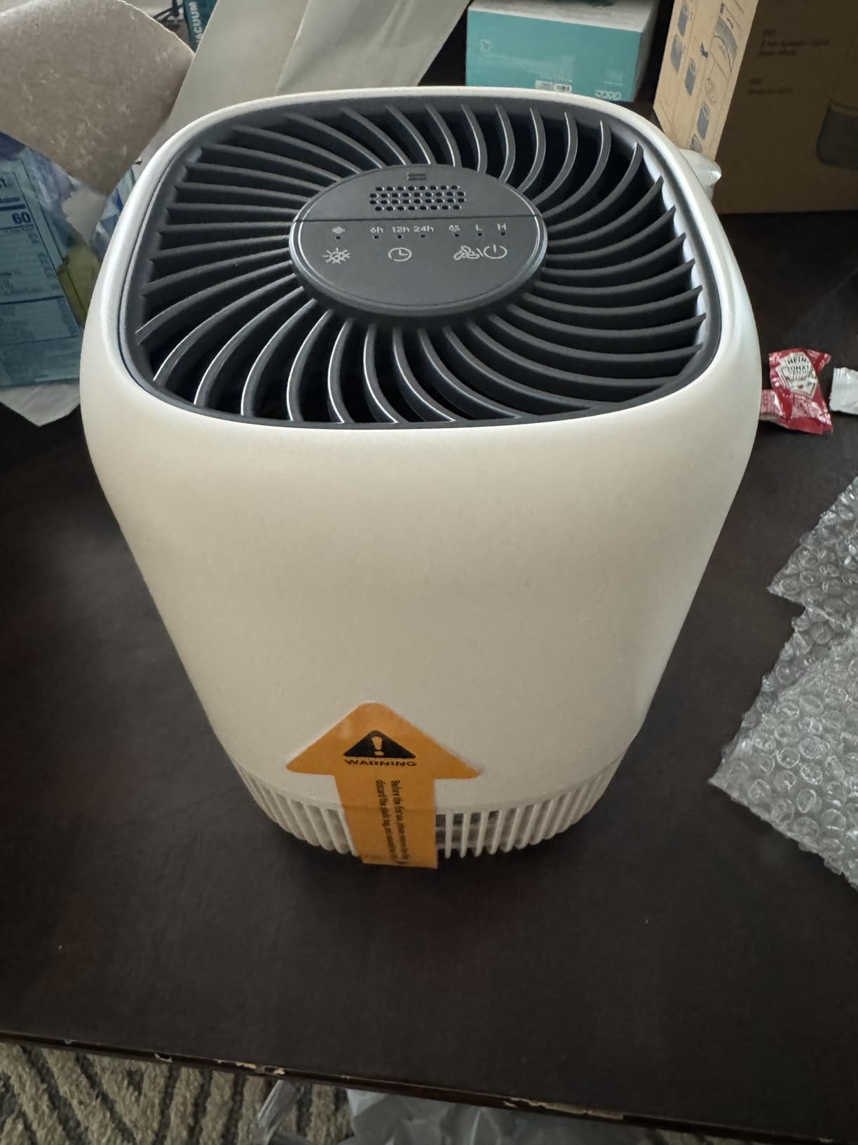 Air Purifiers for Home with H13 True HEPA Filter Up to 1076 Ft² for Pet Hair, Odors, Pollen, Smoke, Compact Air Cleaner with 3 Speeds, Timer, Aroma Quiet 360°Intake Filter, White - Customer Photo 1
