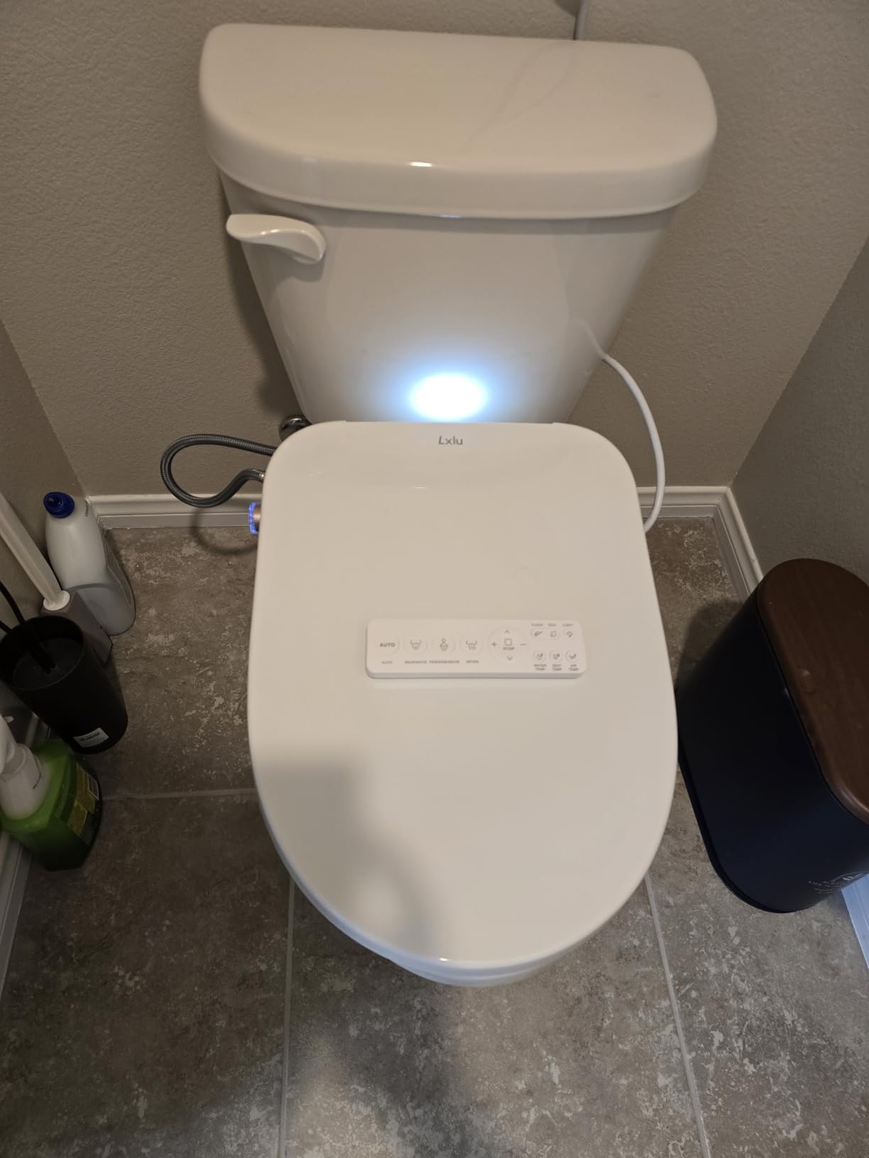 Bidet Toilet Seat, Electric Heated Toilet Seat Elongated with Instant Warm Water & Dryer, Rear and Feminine Washing, Self-Clean Nozzle, Slow Close Lid, Wireless Remote,Night Light - Customer Photo 2