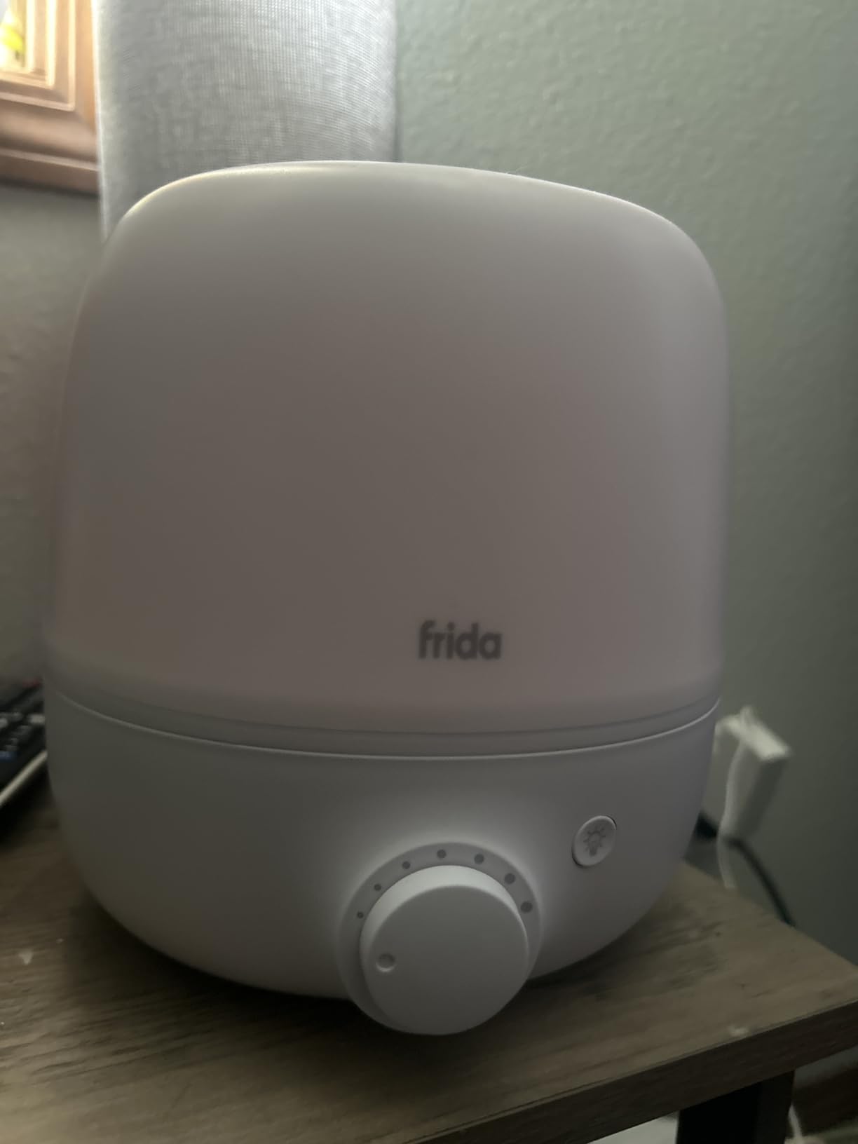 Frida Baby 3-in-1 Cool Mist Humidifier for Large Rooms, Top Fill Humidifier for Bedroom, Allergy Relief, 60 Hour Runtime + Nightlight, Auto Shut-Off, Quiet, Carry Handle, Essential Oil Diffuser - Customer Photo 1