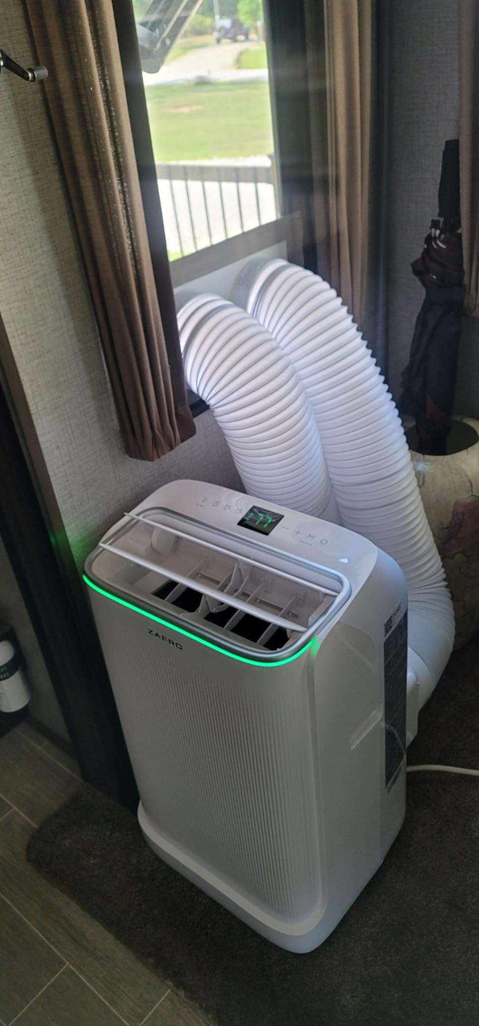 ZAFRO 14,000 BTU (10,000 BTU SACC) Inverter Portable Air Conditioners, Smart AC with Ultra Quiet(42dB)/Drainage-free Cooling/24Hrs Timer/APP/Remote/Cool, Fan & Dehumidifier Modes for Indoor rooms - Customer Photo 2