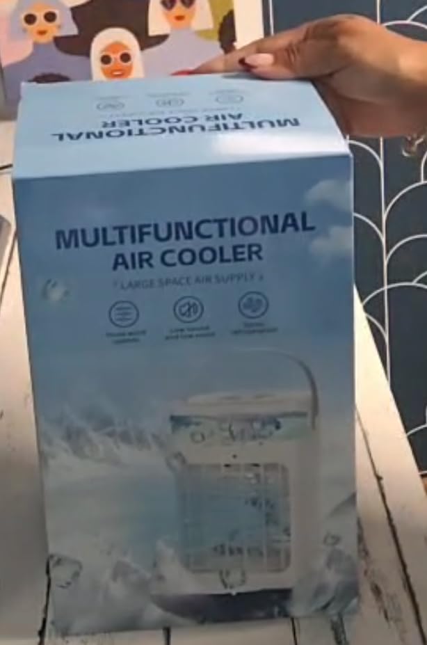 Portable Air Conditioners,Air Conditioner,Ac Unit with 1500ML Water Tank,2 Spray Ports,3 Wind Speeds,3 Timers,10 kinds of Colorful Lights,Portable Ac Units for Room Camping Car Office - Customer Photo 1