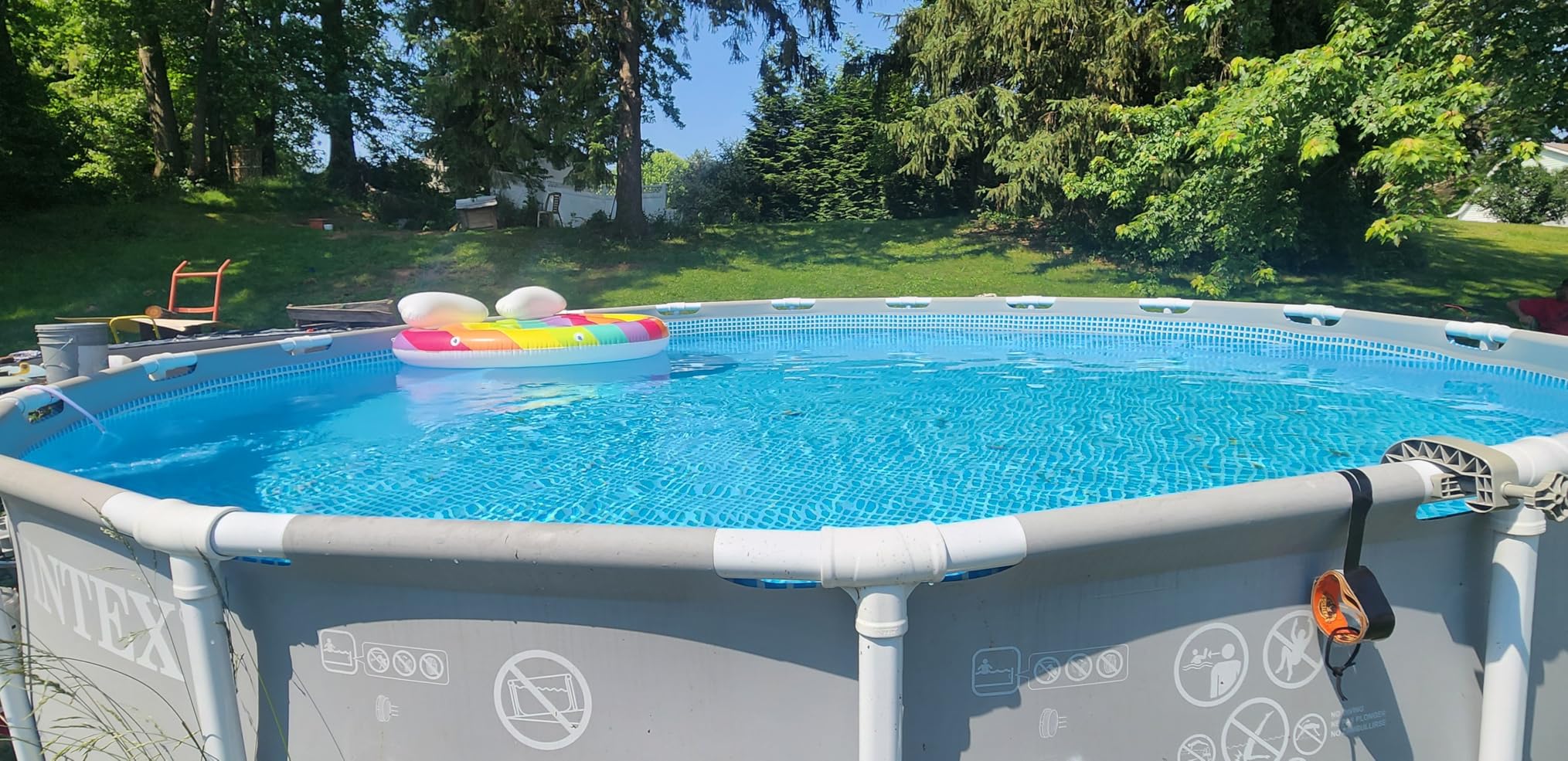Copper Pool Algaecide for Swimming Pools - 64 oz - 90 Day Algaecide for Inground & Above Ground Pools, Helps Prevent & Remove Green, Mustard, Blue, Black Algae - AquaDoc - Customer Photo 1