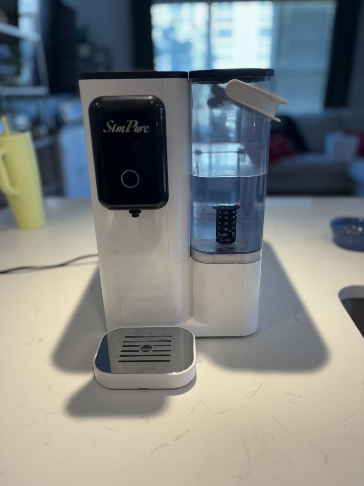 SimPure Y9T Countertop Reverse Osmosis Water Filter, Near Zero TDS 300 GPD 6 Stage Purification, RO Water Filtration System, Super Fast Filtering Portable Water Purifier - Customer Photo 1