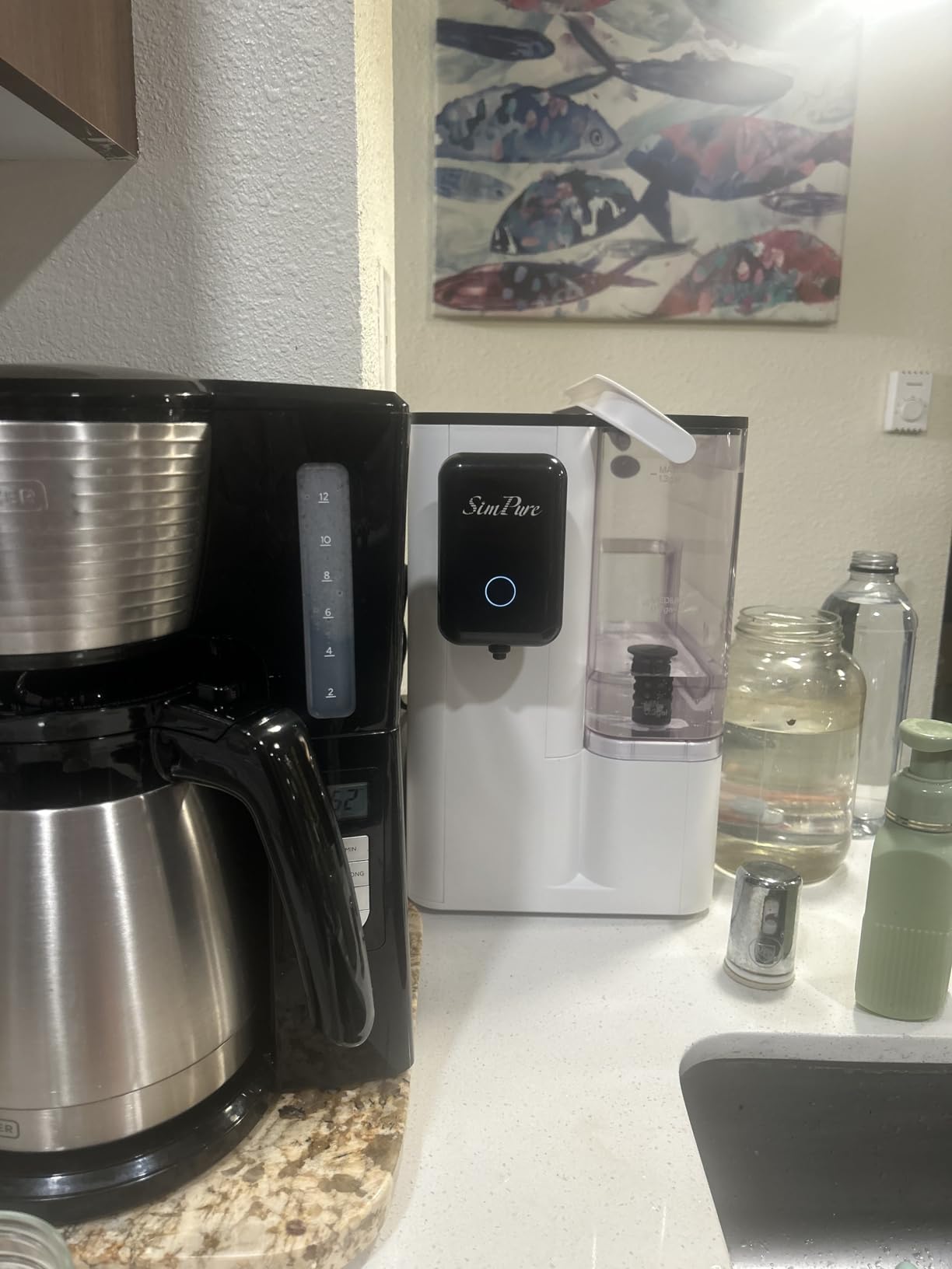 SimPure Y9T Countertop Reverse Osmosis Water Filter, Near Zero TDS 300 GPD 6 Stage Purification, RO Water Filtration System, Super Fast Filtering Portable Water Purifier - Customer Photo 2