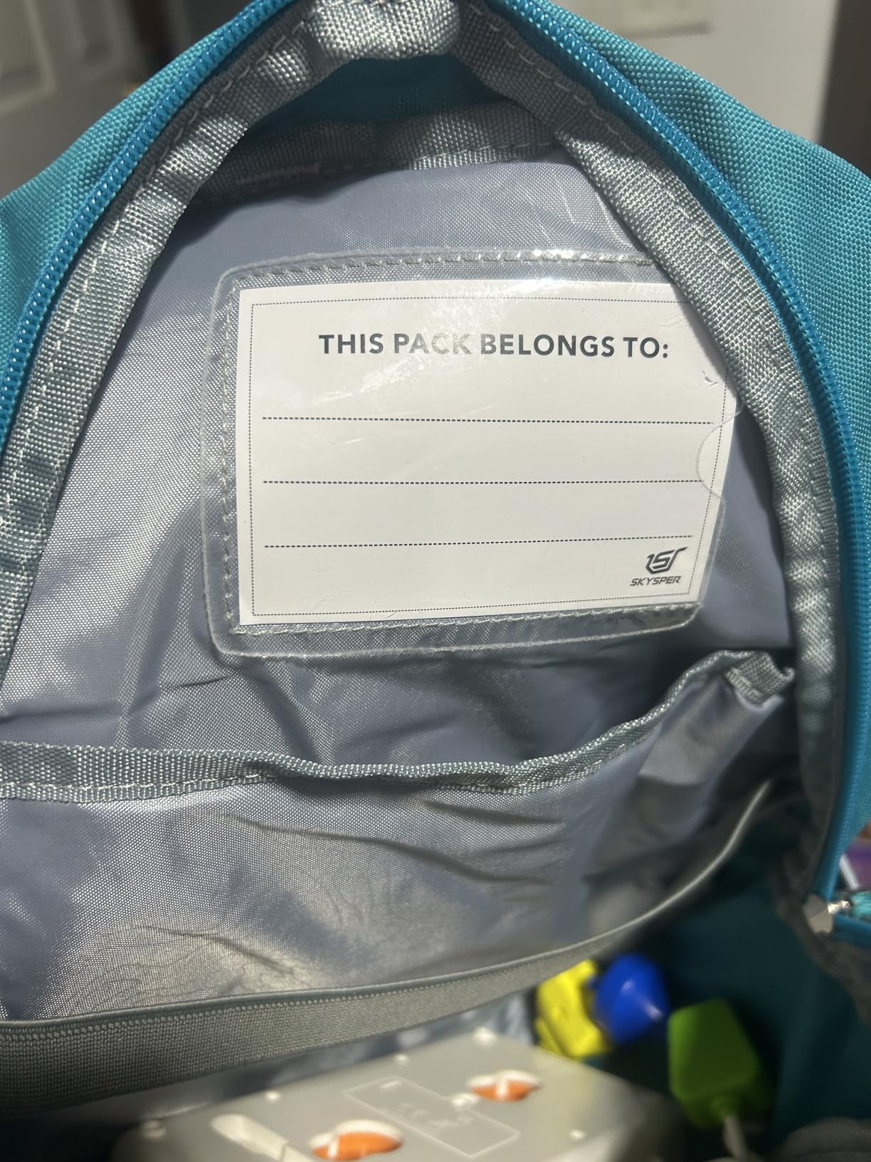 SKYSPER 10L Kids Backpack for Girls Boys, Toddler Hiking Backpack with Chest Strap, Comfortable Daypack for Travel and Preschool Kindergarten, Blue Customer Review SKYSPER 10L Kids Backpack for Girls Boys, Toddler Hiking Backpack with Chest Strap, Comfortable Daypack for Travel and Preschool Kindergarten, Blue - Customer Photo 1