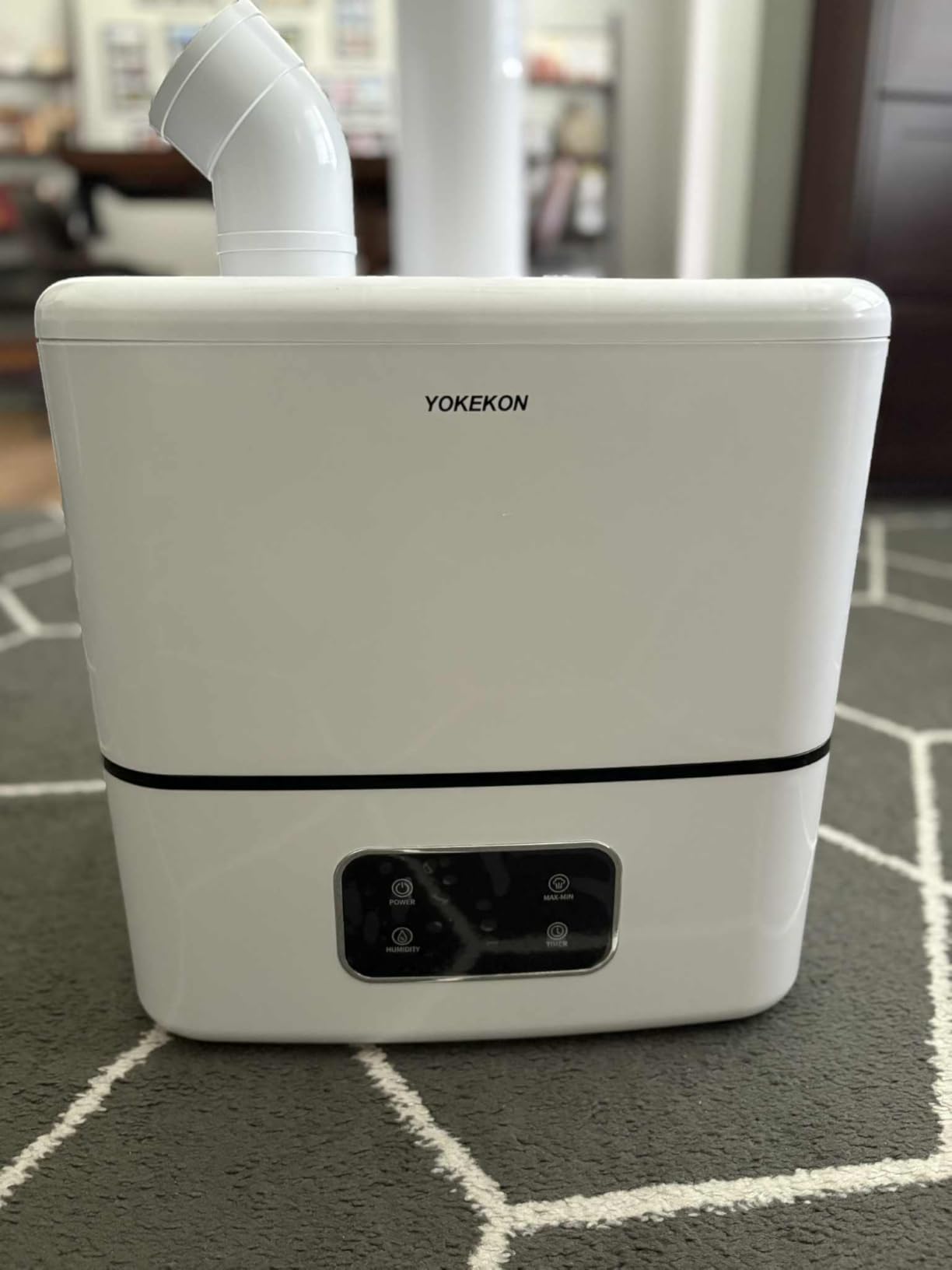 Humidifier Large Room, 30L/7.93Gal Large Commercial Humidifier 5000 sq.ft, Top-Fill Whole House Humidifiers with Extension Tube, 3 Mist Mode, Timer – Ideal for Plants, Office, Warehouse & Greenhouse - Customer Photo 2