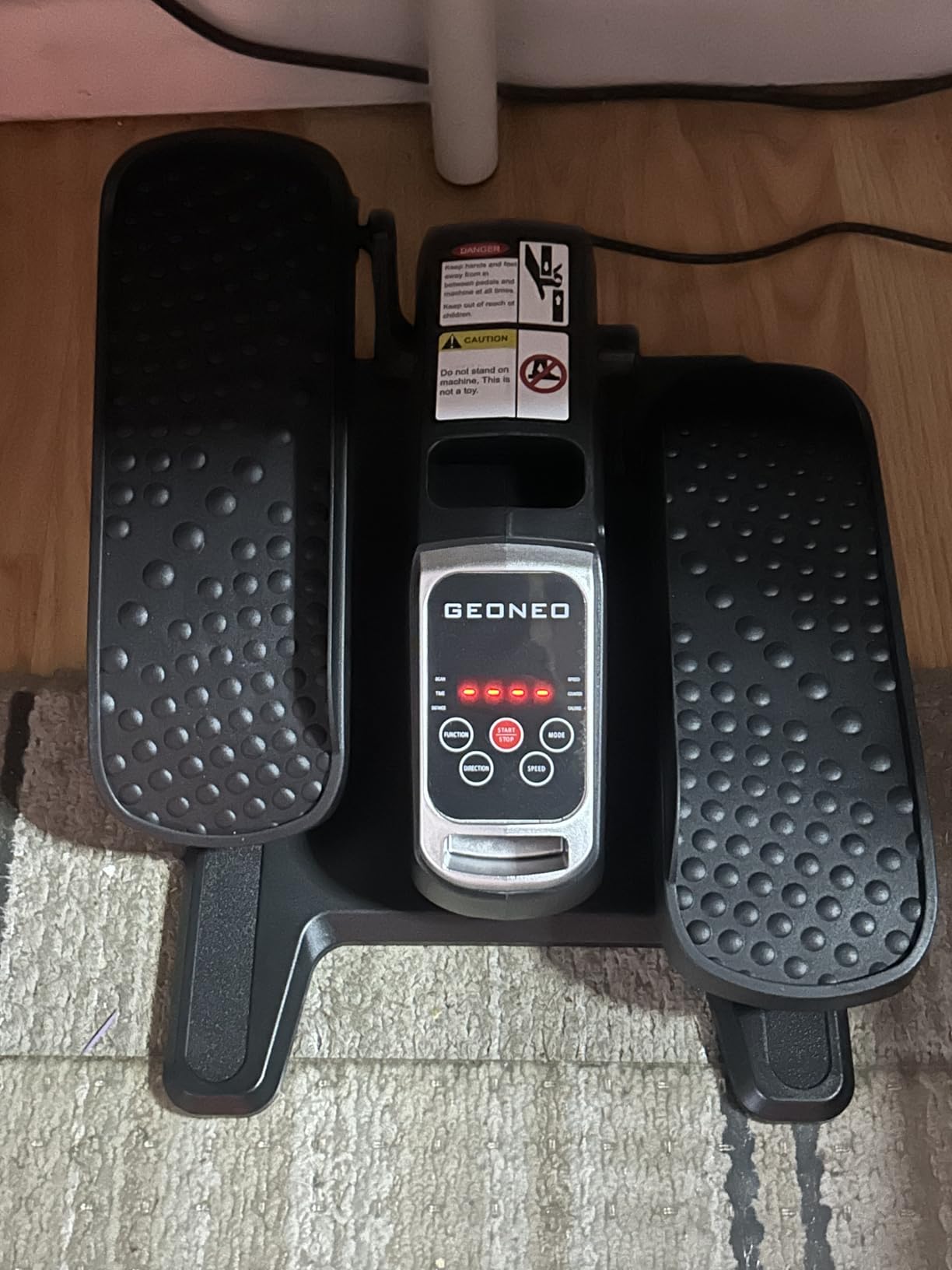 Under Desk Elliptical Machine, Electric Ellipse Leg Exerciser for Senior, Quiet and Compact Electric Seated Pedal for Home with Display Monitor, Remote Control and 12 Adjustable Speeds - Customer Photo 1
