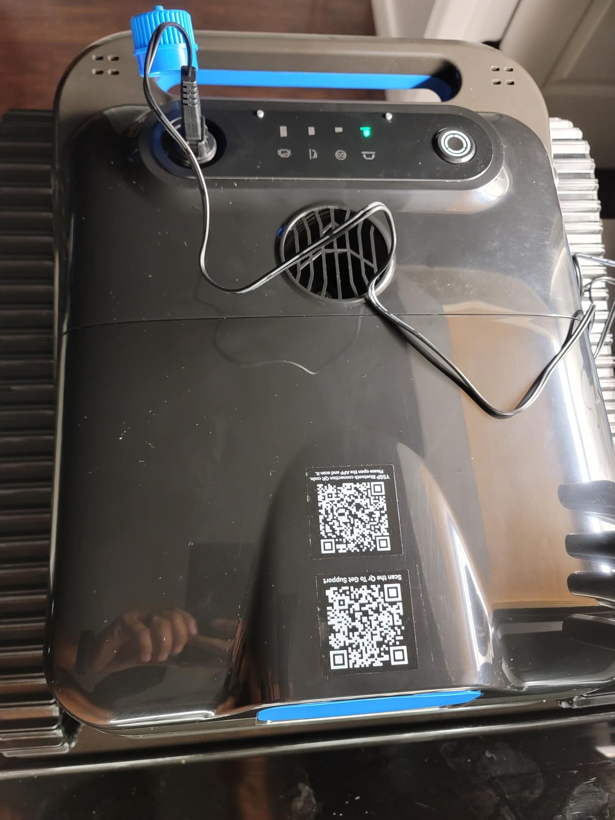 Y50S Robotic Pool Cleaner, Upgraded Motor, Powerful Wall-Climbing with Scrubber Brushes, Smart Path Navigation, Cordless Pool Vacuum for Inground Pools up to 2000 Sq.ft (Night) - Customer Photo 1