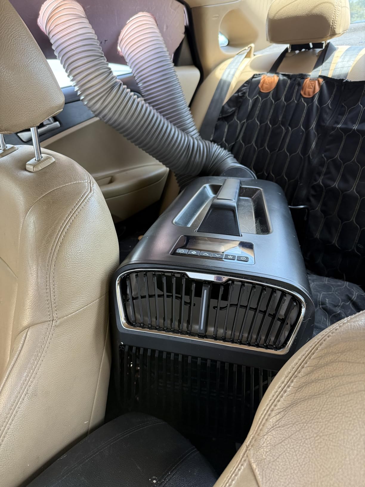 VEVOR Portable Air Conditioner, 4250 BTU 3-Speed Air Conditioning Unit with 24H Timer, Air Portable AC Compatible with AC/DC 24V, for Outdoor Tent Camping, RVs or Home Use, White Customer Review VEVOR Portable Air Conditioner, 4250 BTU 3-Speed Air Conditioning Unit with 24H Timer, Air Portable AC Compatible with AC/DC 24V, for Outdoor Tent Camping, RVs or Home Use, White - Customer Photo 1