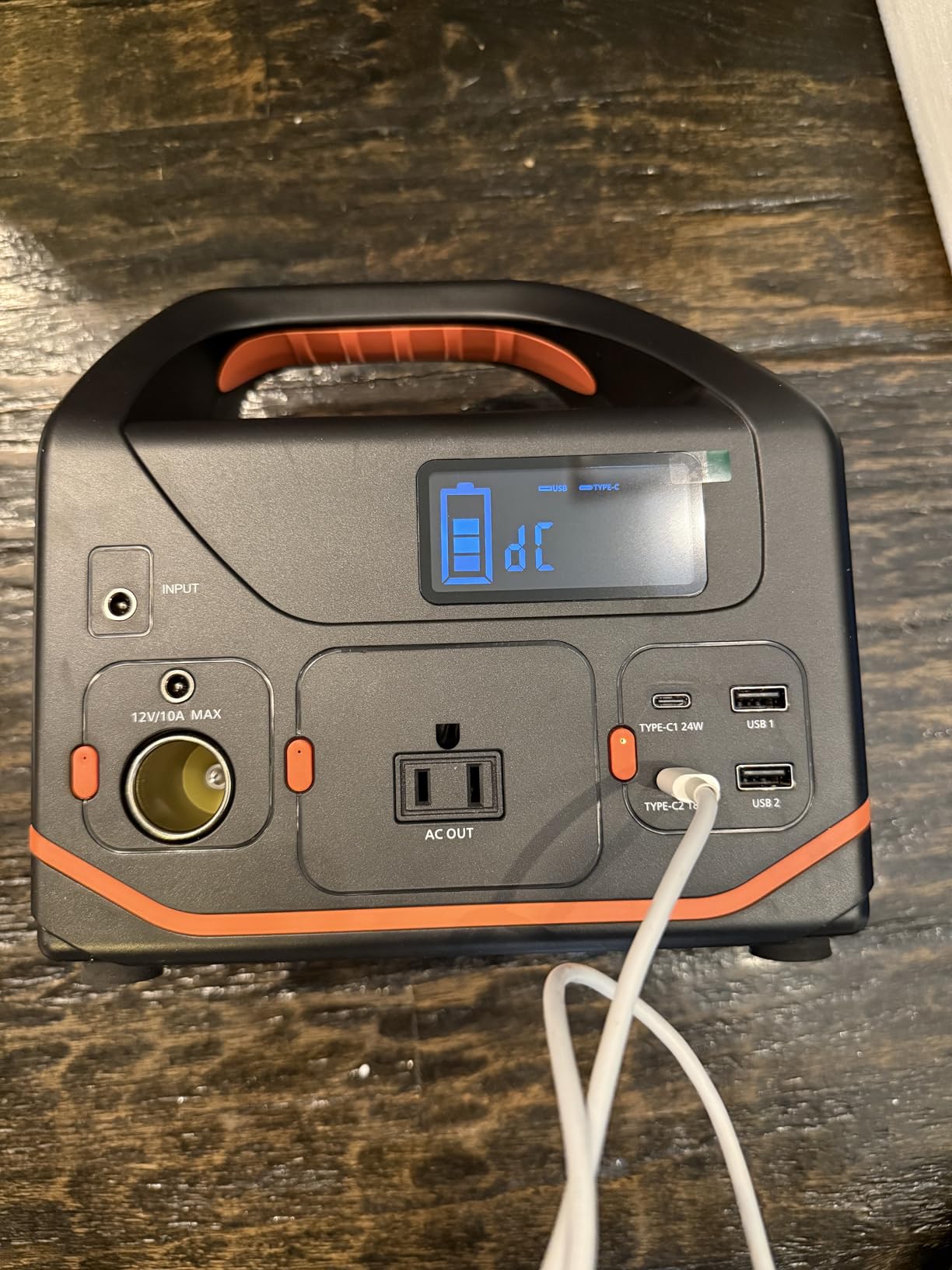 Portable Power Station, 266wh Portable Generator Camping Home Use Lithium Battery, Power Station 300W Emergency Backup with 120V Pure Sine Wave AC Outlet - Customer Photo 1