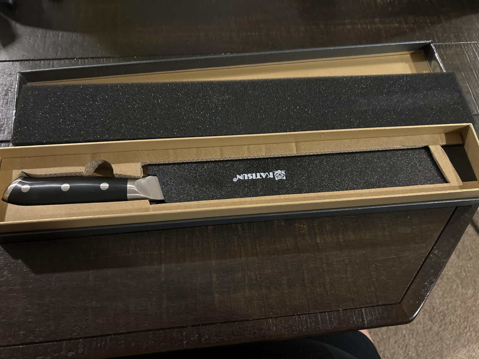 Sunnecko 10.5 inch Sashimi Knife,High Carbon Stainless Steel Japanese Sushi Knives,Yanagiba Knife with Knife Sheath and Gift Box - Customer Photo 2