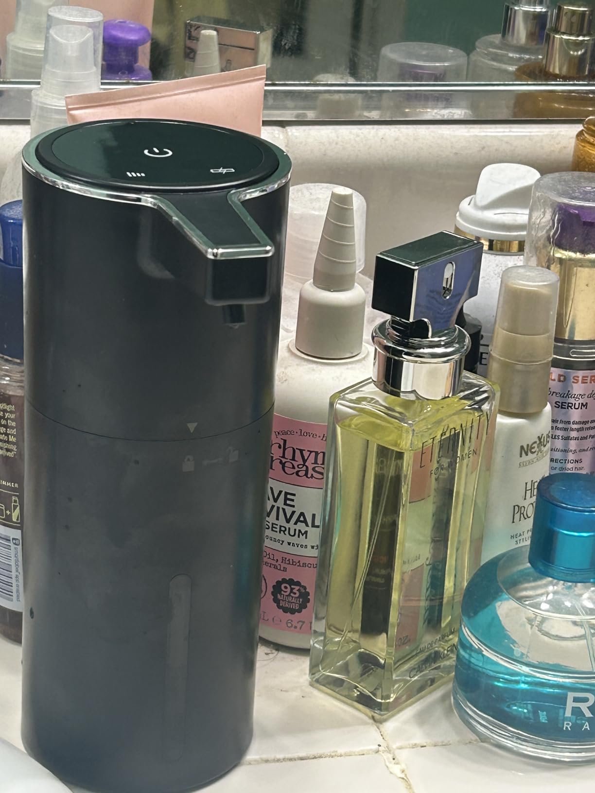 Automatic Soap Dispenser Liquid Touchless: 13.52oz/400ml Wall USB Rechargeable - 4-Level Adjustable Modern Electric Hand Soap Dispenser - Customer Photo 1