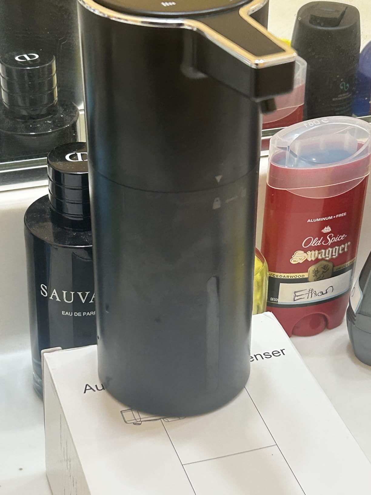 Automatic Soap Dispenser Liquid Touchless: 13.52oz/400ml Wall USB Rechargeable - 4-Level Adjustable Modern Electric Hand Soap Dispenser - Customer Photo 2