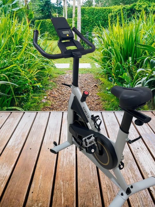 Exercise Bike, Adjustable Magnetic Resistance Stationary Bikes for Home with App Compatible, Quiet Indoor Cycling Bike with 350lbs Weight Capacity Comfortable Seat, Digital Monitor & Phone Mount - Customer Photo 1