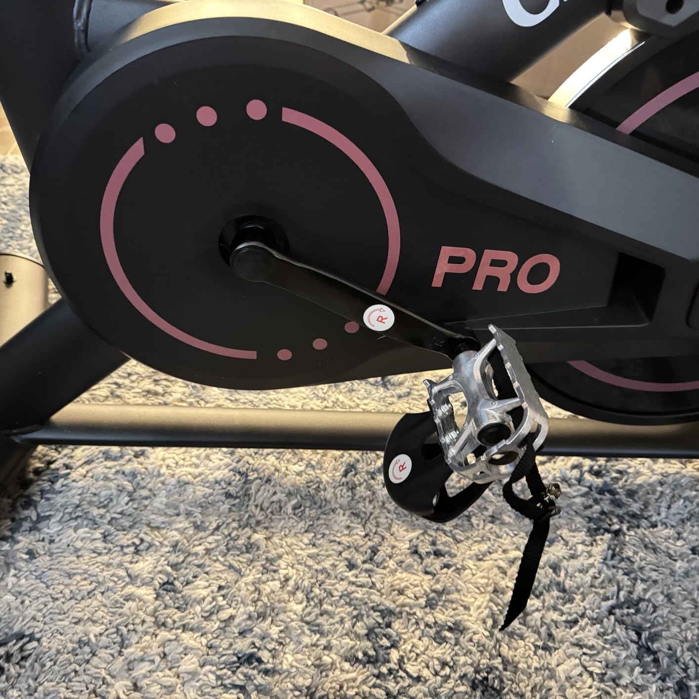 Exercise Bike, CHAOKE Quiet Magnetic Resistance 300LB Capacity Stationary Bike for Home with App Compatible, Indoor Bike with Comfortable Seat and Digital Display - Customer Photo 1