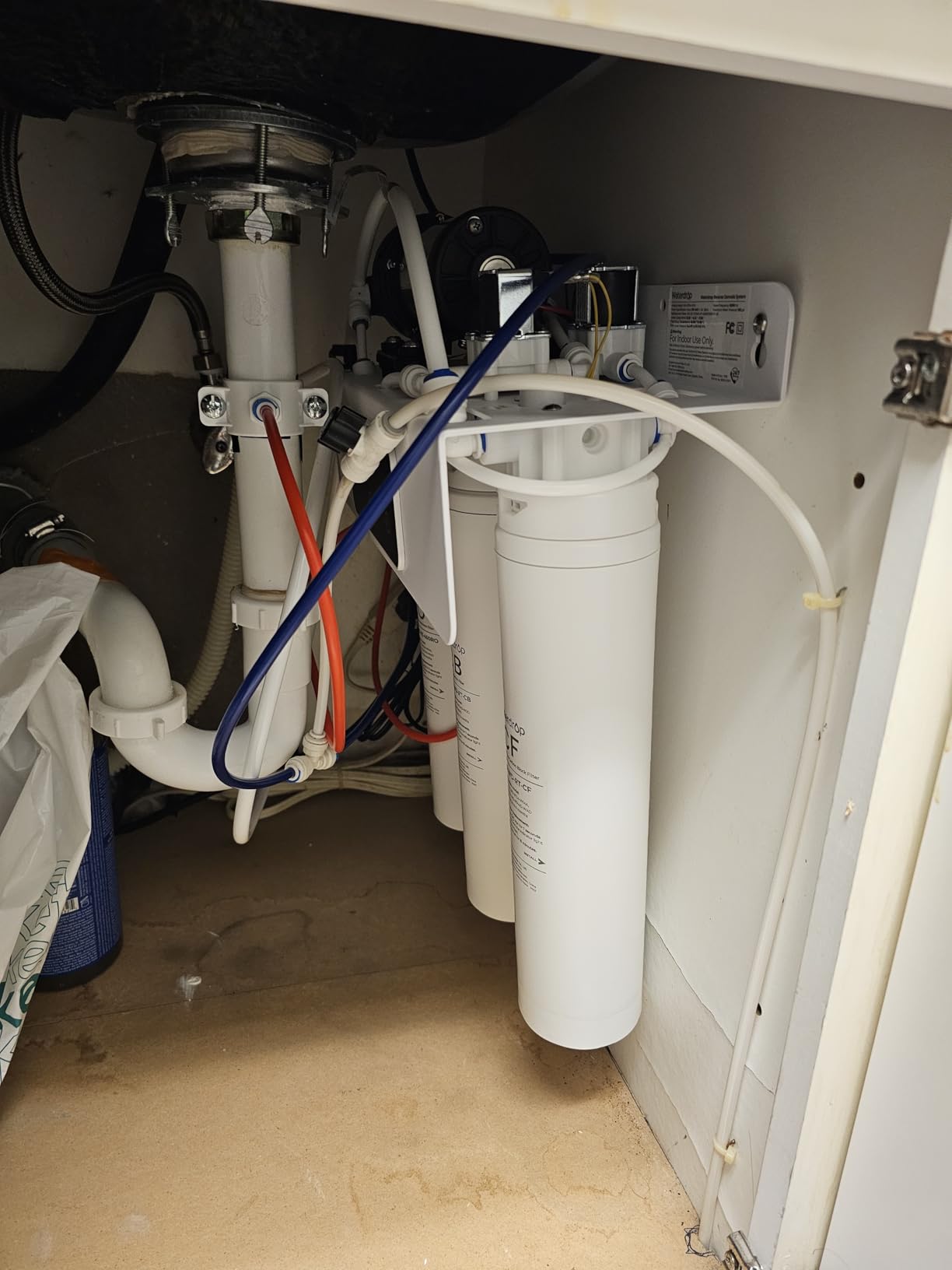 Waterdrop WD-T3-C Reverse Osmosis Water Filter, NSF/ANSI 372 Certified, 8-Stage Under Sink RO Water Filter, 450G Tankless Water Filtration System, 2:1 Pure to Drain, BPA Free, Plug-in Required - Customer Photo 1