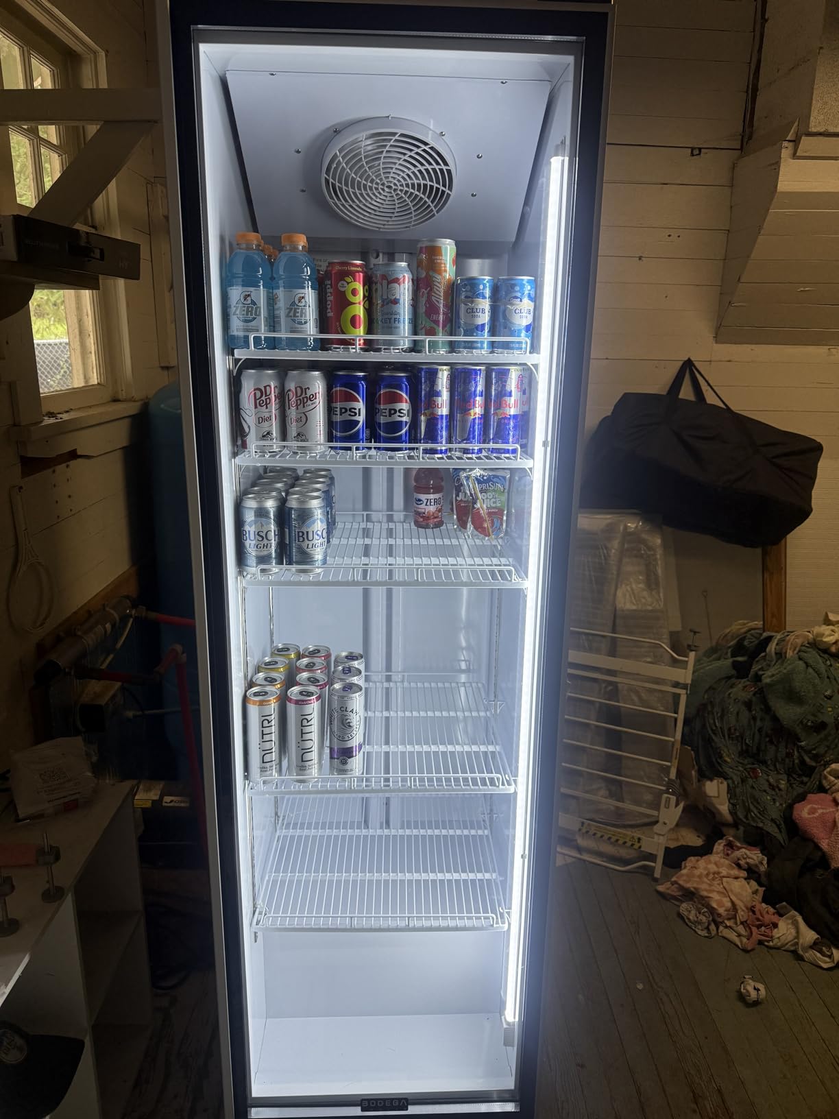 BODEGACOOLER Commercial Beverage Refrigerator with Glass Door,12.5 Cu.Ft Commercial Drink Refrigerator,Upright Large Display Merchandiser Beverage Bar Cooler with Soft LED Light,Adjustable Shelves Customer Review BODEGACOOLER Commercial Beverage Refrigerator with Glass Door,12.5 Cu.Ft Commercial Drink Refrigerator,Upright Large Display Merchandiser Beverage Bar Cooler with Soft LED Light,Adjustable Shelves - Customer Photo 1