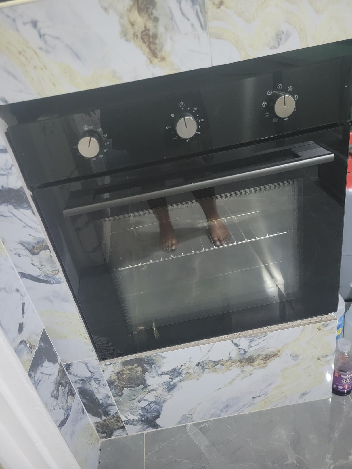 24 Inch Single Wall Oven, 2.5 Cu.ft Built-in Electric Wall Oven with 8 Cooking Functions in Stainless Steel, Mechanical Knob Control - Customer Photo 1