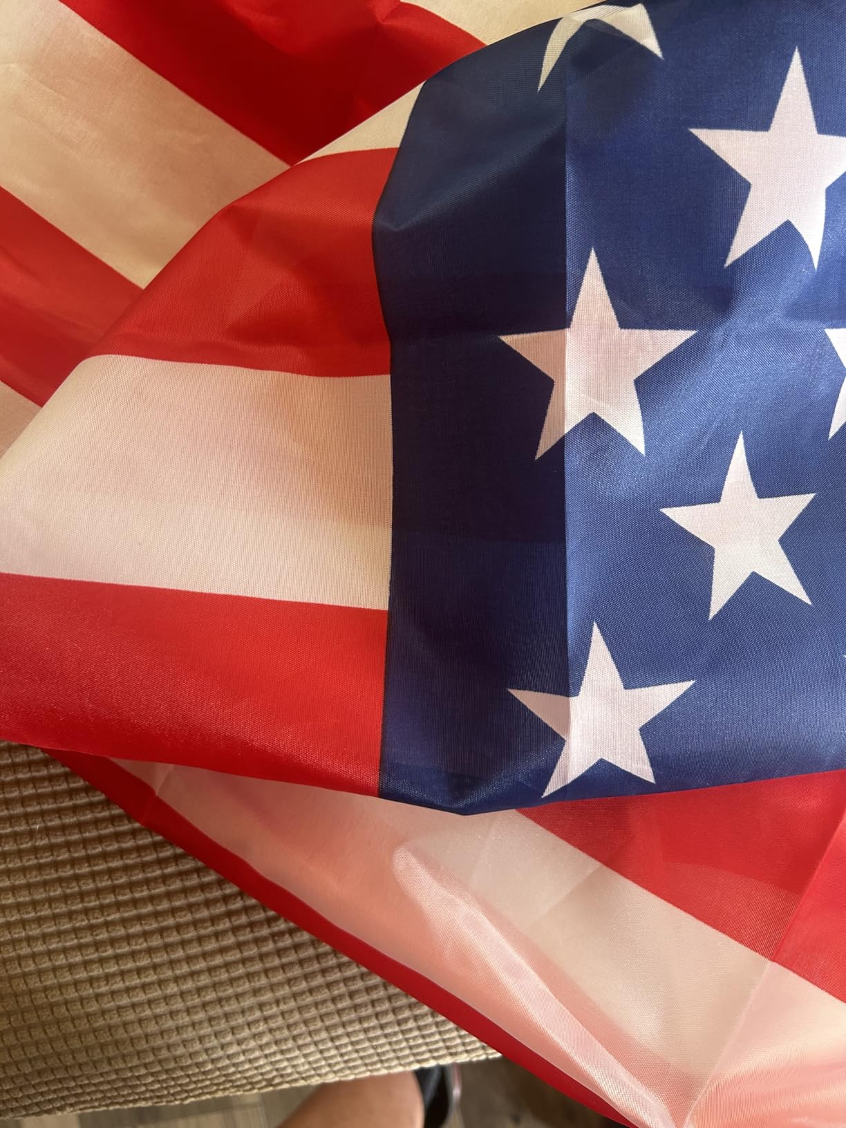 20FT Heavy Duty Solar Flag Pole Kit,12 Gauge Flag Pole for Outside House Thick Aluminum Flagpole with 136 LED Light & 3x5 American Flag for Outside Ip67 Waterproof,Black - Customer Photo 2