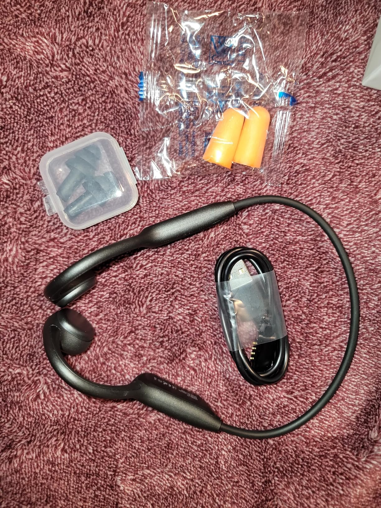 Swimming Headphones, IPX8 Waterproof Bone Conduction Headphones, 32G Memory Sports Headphone, Open Ear Bluetooth 5.4 Underwater Headphone for Running, Cycling - Customer Photo 2