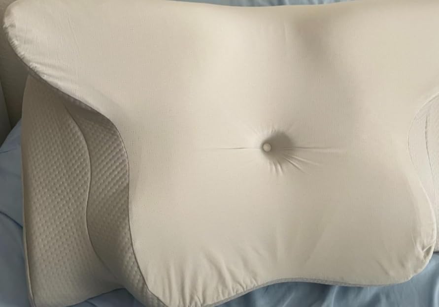 Cervical Pillow for Neck Pain Relief - Ergonomic Pillow for Sleeping Side Sleeper Pillow for Adults, Contour Neck Pillow Cooling Memory Foam Pillows, Orthopedic Bed Pillow for Back Stomach Sleepers - Customer Photo 1
