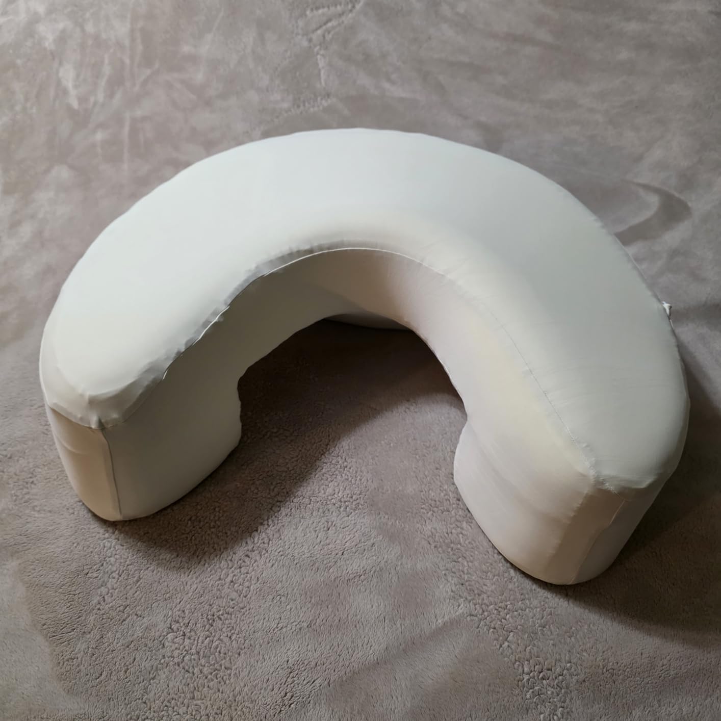Jaxmoon Side Sleeper Pillow for Shoulder Pain Relief, Rotator Cuff Pillow with Arm Channels for Shoulder & Neck Support, Knee Pillow for Adults Between Legs, Ergonomic Memory Foam Pillow, Cream White - Customer Photo 2