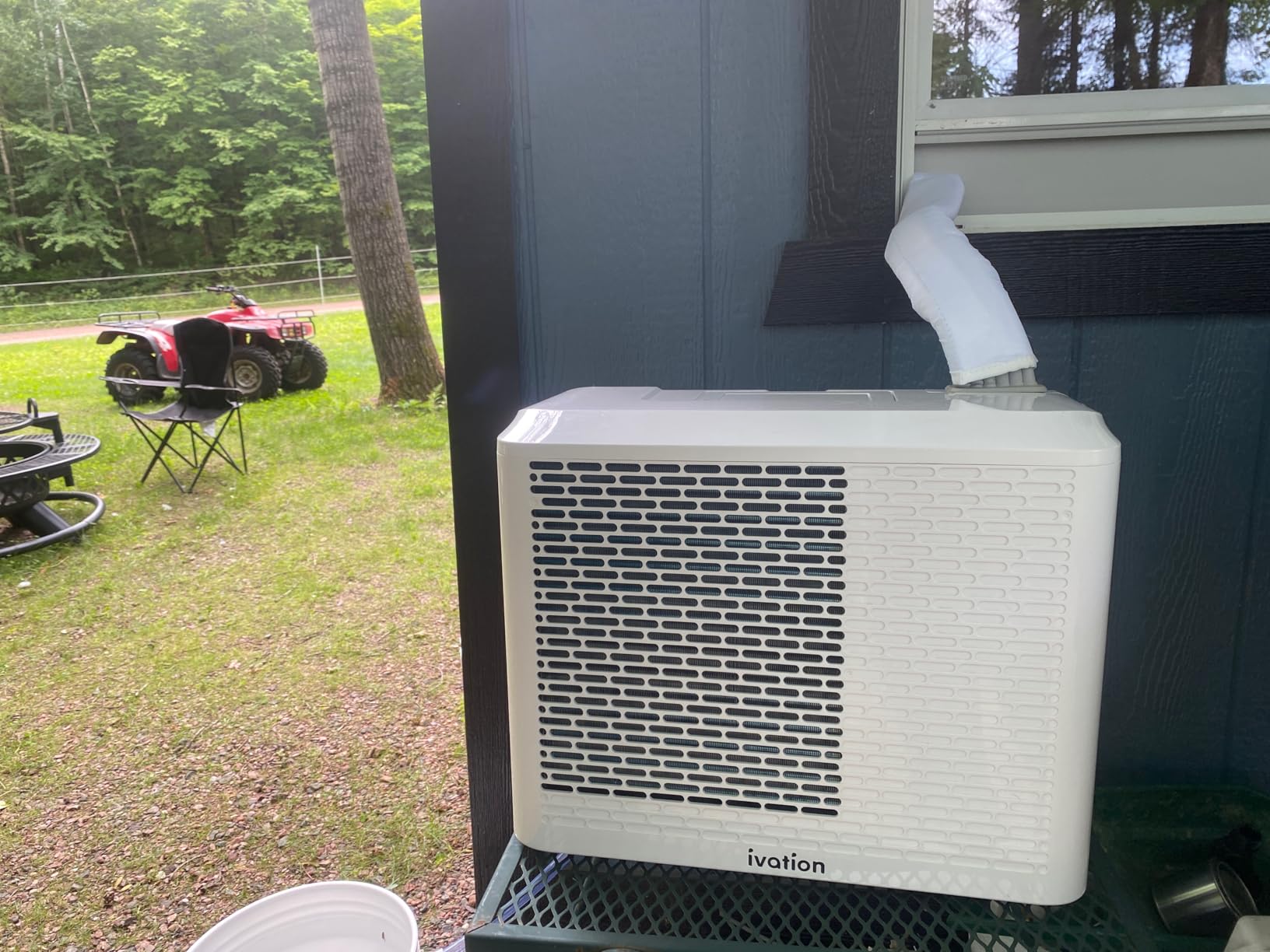 Ivation 6,500 BTU Camper Air Conditioner | Portable Over-the-Window Sill AC, Fan & Dehumidifier for RV, Caravan & Motorhome | Digital Display, Temperature Control, Timer, Sleep Mode, Whisper Quiet - Customer Photo 1