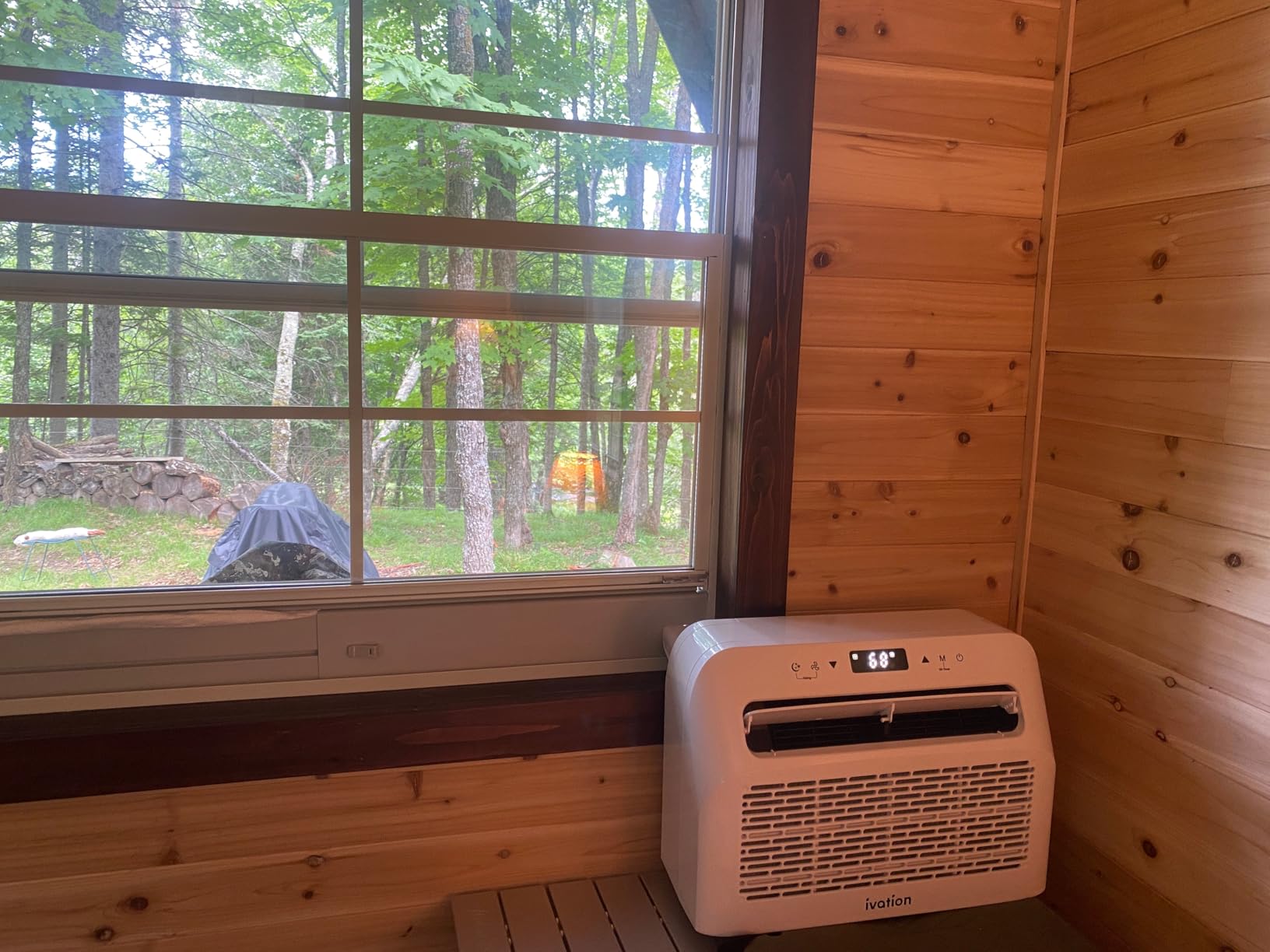 Ivation 6,500 BTU Camper Air Conditioner | Portable Over-the-Window Sill AC, Fan & Dehumidifier for RV, Caravan & Motorhome | Digital Display, Temperature Control, Timer, Sleep Mode, Whisper Quiet Customer Review Ivation 6,500 BTU Camper Air Conditioner | Portable Over-the-Window Sill AC, Fan & Dehumidifier for RV, Caravan & Motorhome | Digital Display, Temperature Control, Timer, Sleep Mode, Whisper Quiet - Customer Photo 2