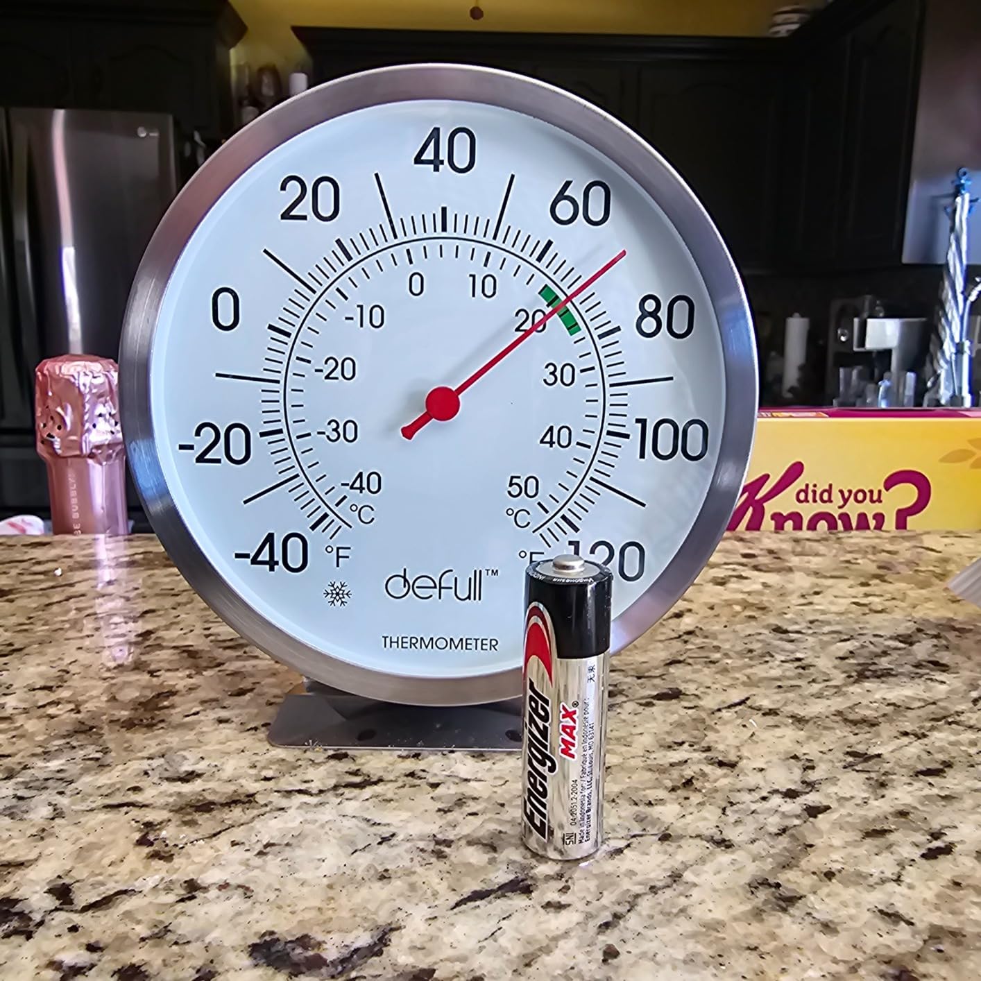 Stainless Steel Sauna Hygrometer Thermometer with Color-Coded Dial 5