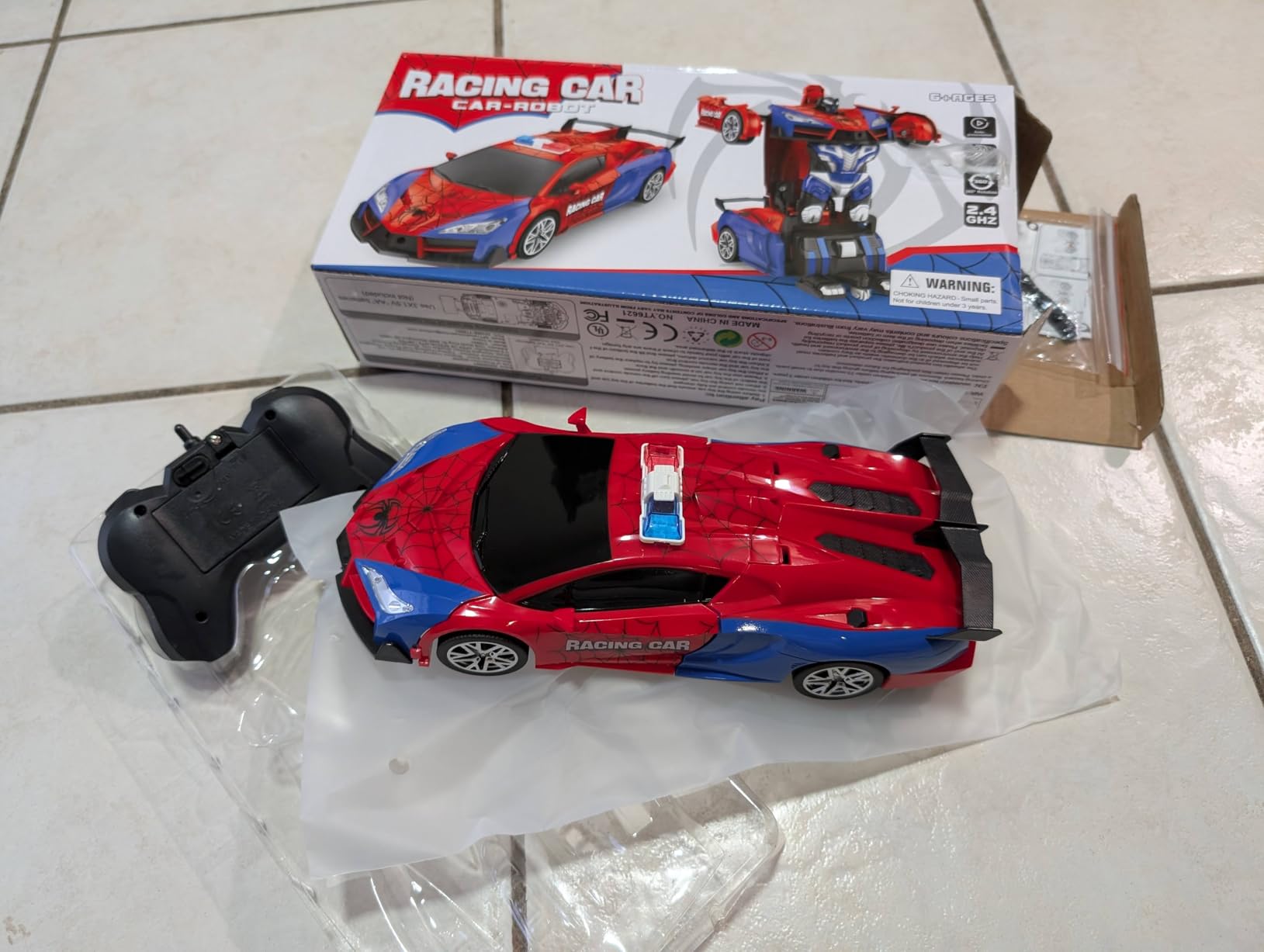 Remote Control Car for Boys 8-12 4-7, 2.4GHz RC Car 1:18 Scale, One-Button Transforming Toy - Customer Photo 1