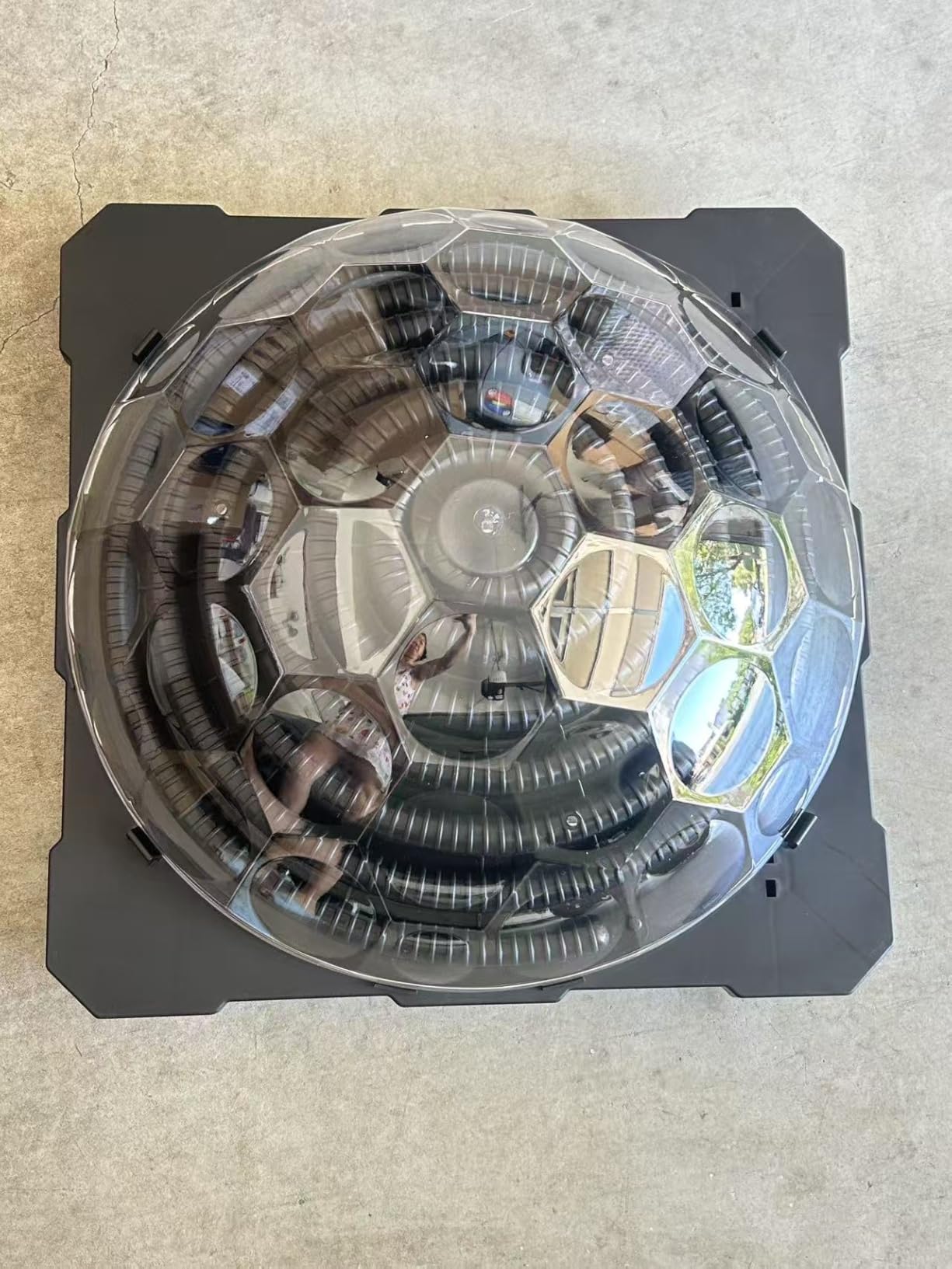 Solar Pool Heater, Outdoor Dome Swimming Pool Heater with Rotatable Hose Connectors & Foldable Legs, Solar Warmer Equipment for In-ground & Above Ground Pools - Customer Photo 1