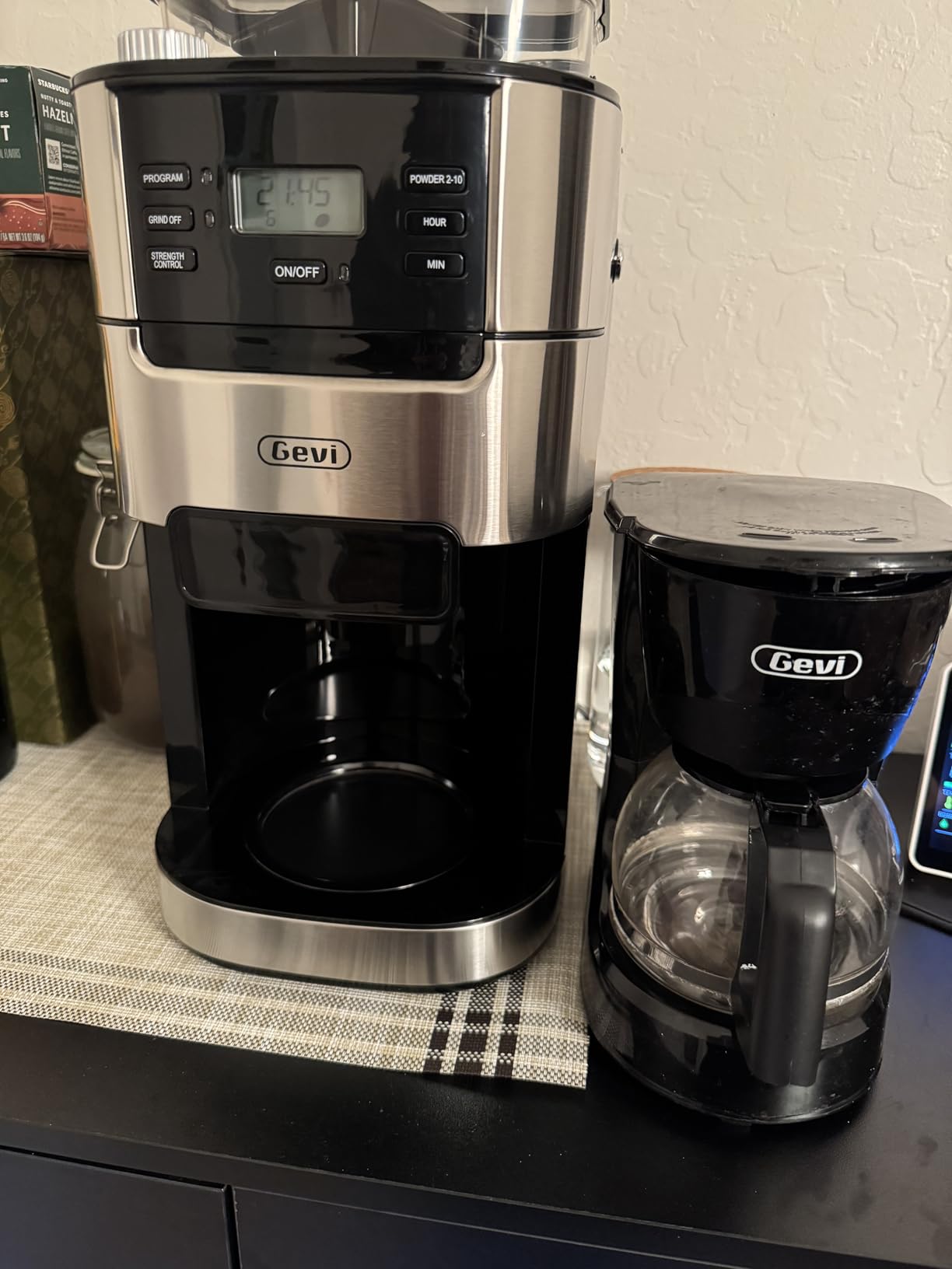 Gevi 10-Cup Drip Coffee Maker with Built-in Burr Grinder & Programmable Timer, 1.5L Water Tank, Auto Keep-Warm, Reusable Filter - Fresh Ground Coffee Machine (Black) - Customer Photo 1