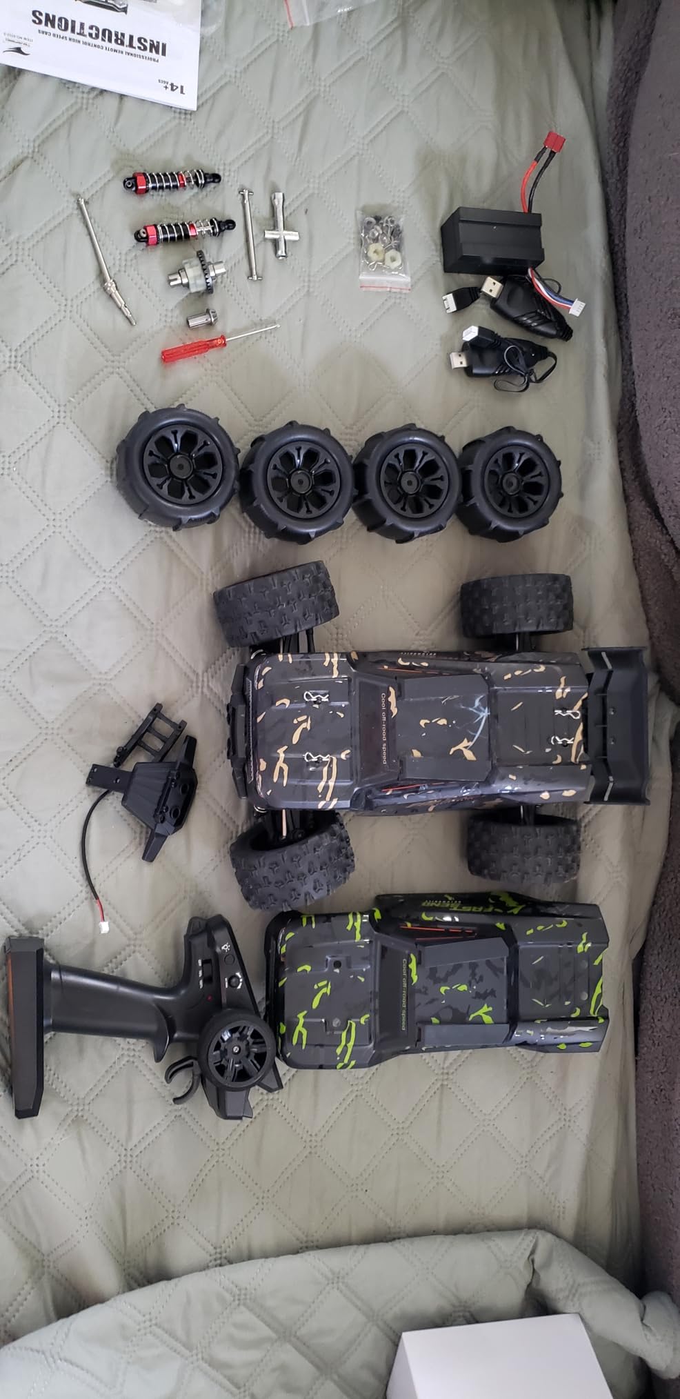 1/14 Brushless RC Cars for Adults Fast 50+ mph, RC Trucks 4x4 Offroad Waterproof, Electric Powered High Speed Remote Control Car, Fast Extreme All Terrain RC Truggy with 3S Battery for Snow Sand - Customer Photo 1