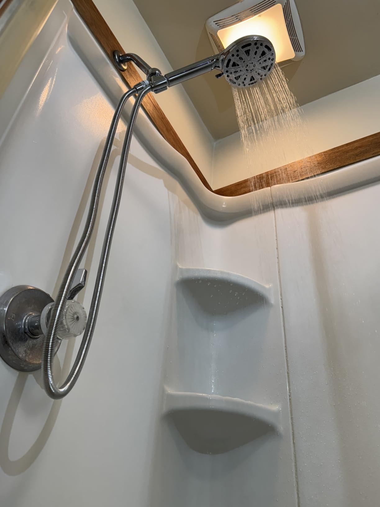 Filtered Shower Head with Handheld, FunnyAir Filtered Shower Head with 3-PCS Filters For Hard Water, 10-Spray Modes 5