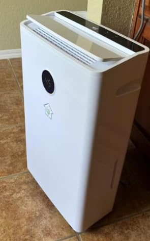 6,500 Sq Ft Smart Home Dehumidifier with Drain Hose, 1.45 Gallons Water Tank, 24 Hr Timer, 60 Pints, High Efficiency Compressor for Large Rooms,Basements, Bathrooms and Bedrooms Customer Review 6,500 Sq Ft Smart Home Dehumidifier with Drain Hose, 1.45 Gallons Water Tank, 24 Hr Timer, 60 Pints, High Efficiency Compressor for Large Rooms,Basements, Bathrooms and Bedrooms - Customer Photo 1