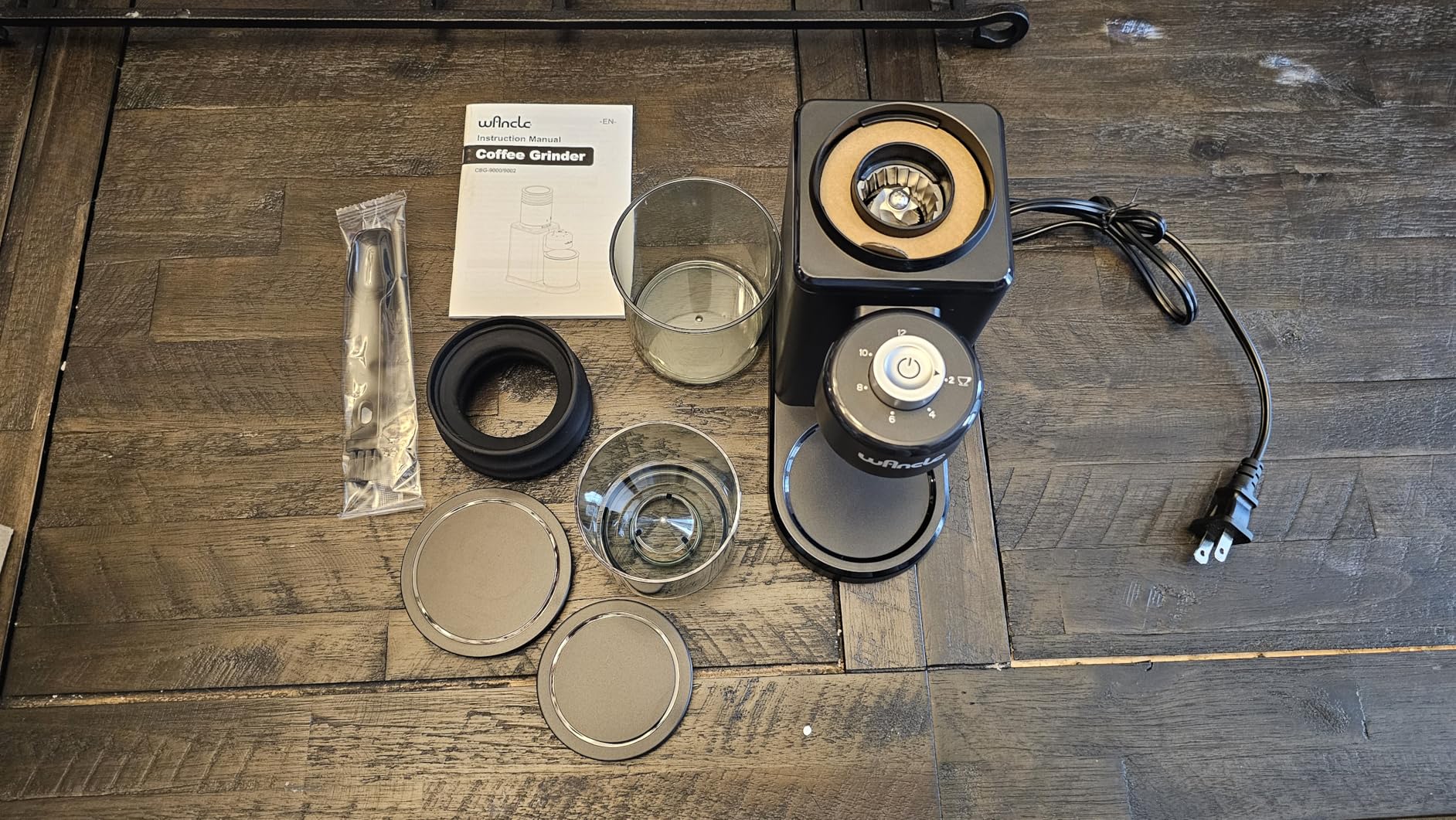 Wancle Conical Burr Coffee Grinder Electric, 25 Grind Settings, 2-12 Cup Capacity - Customer Photo 2