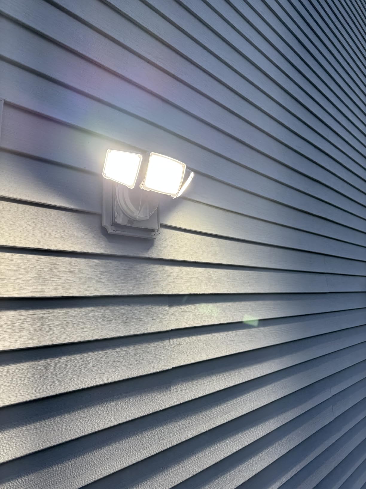 Philips 72W 7400LM LED Flood Lights Outdoor, Switch Controlled Aluminum Security Lights, 3 Adjustable Heads, Wall Mount, 5000K Daylight, Waterproof for Yard, Garage - Customer Photo 1