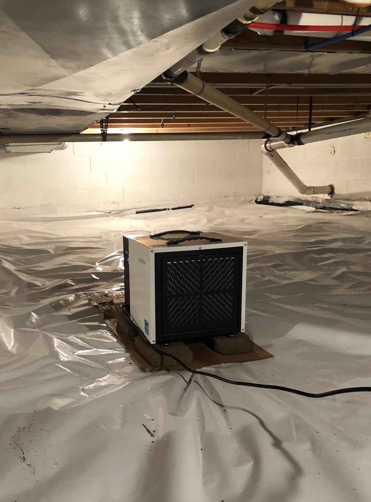 Waykar 70 Pint Energy Star Crawl Space Dehumidifier with Pump, Commercial Dehumidifier for Basements and Home, for Spaces up to 5000 Square Feet, Smart Humidity Control - 5-Year Quality Coverage - Customer Photo 2