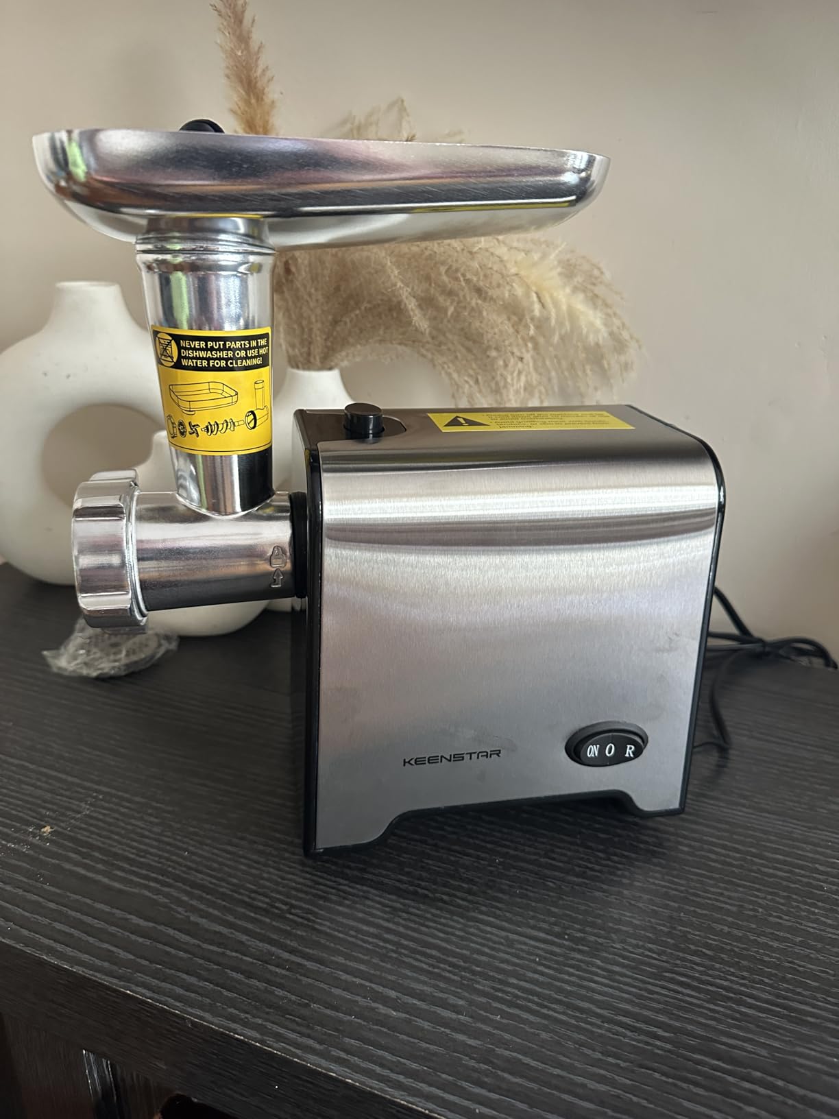 KEENSTAR 3000W Max Heavy Duty Electric Meat Grinder with Sausage Stuffer Maker & Kubbe Kit, Food Grinder with Blade & 3 Plates, Stainless Steel Meat Mincer Machine for Home Kitchen Use - Customer Photo 2