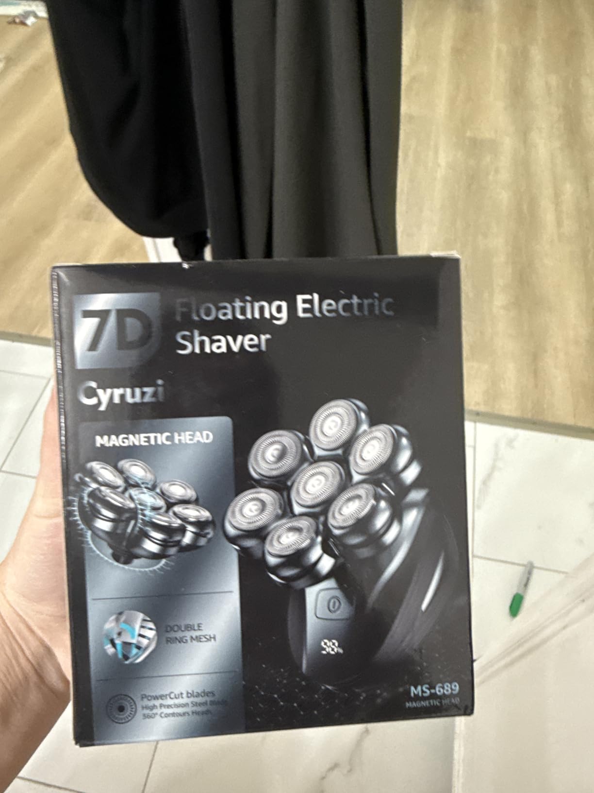Head Shavers for Bald Men: Upgraded Detachable Head Shaver - IPX7 Waterproof Wet or Dry Electric Razor for Men - 7D LED Display Rechargeable Shaving Grooming Kit with Type-C Charge - Customer Photo 1