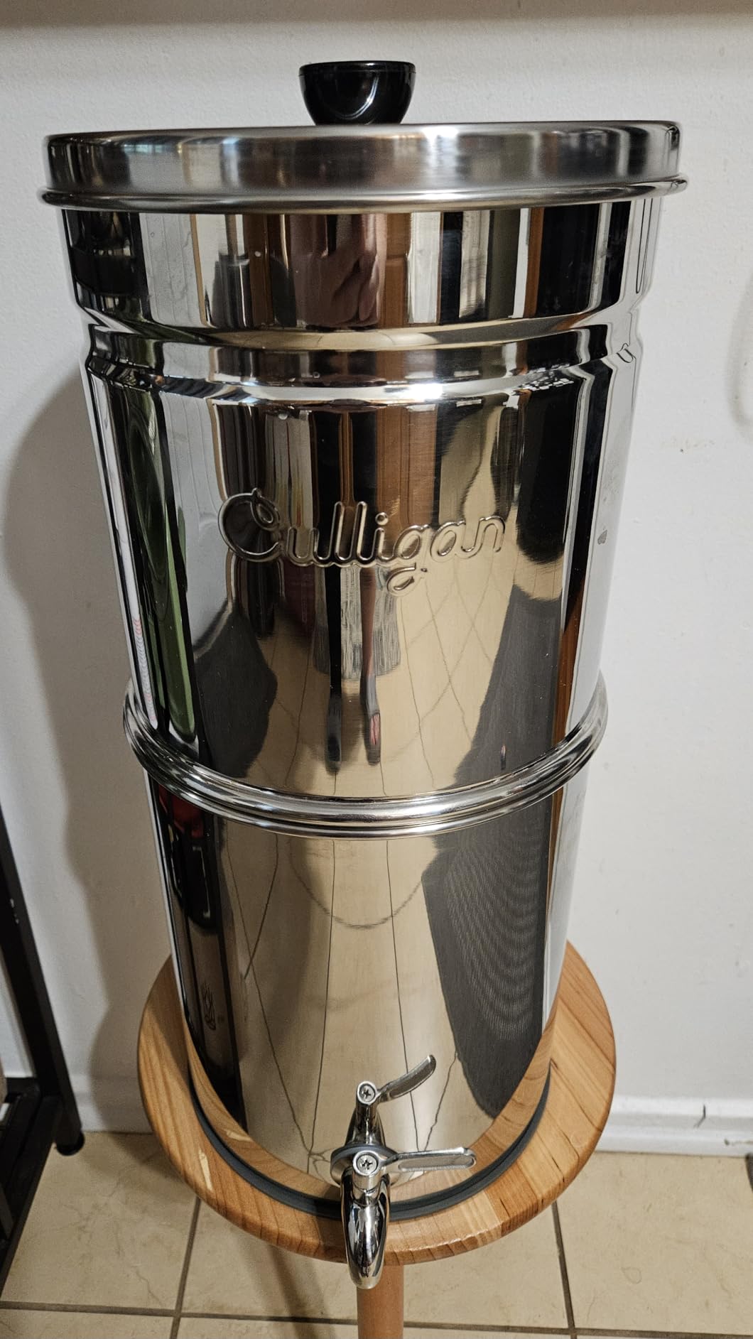 Culligan with MaxClear Technology 2.25 Gallon Gravity Water Filter System, Brushed Countertop Ceramic Water Filter - Customer Photo 2