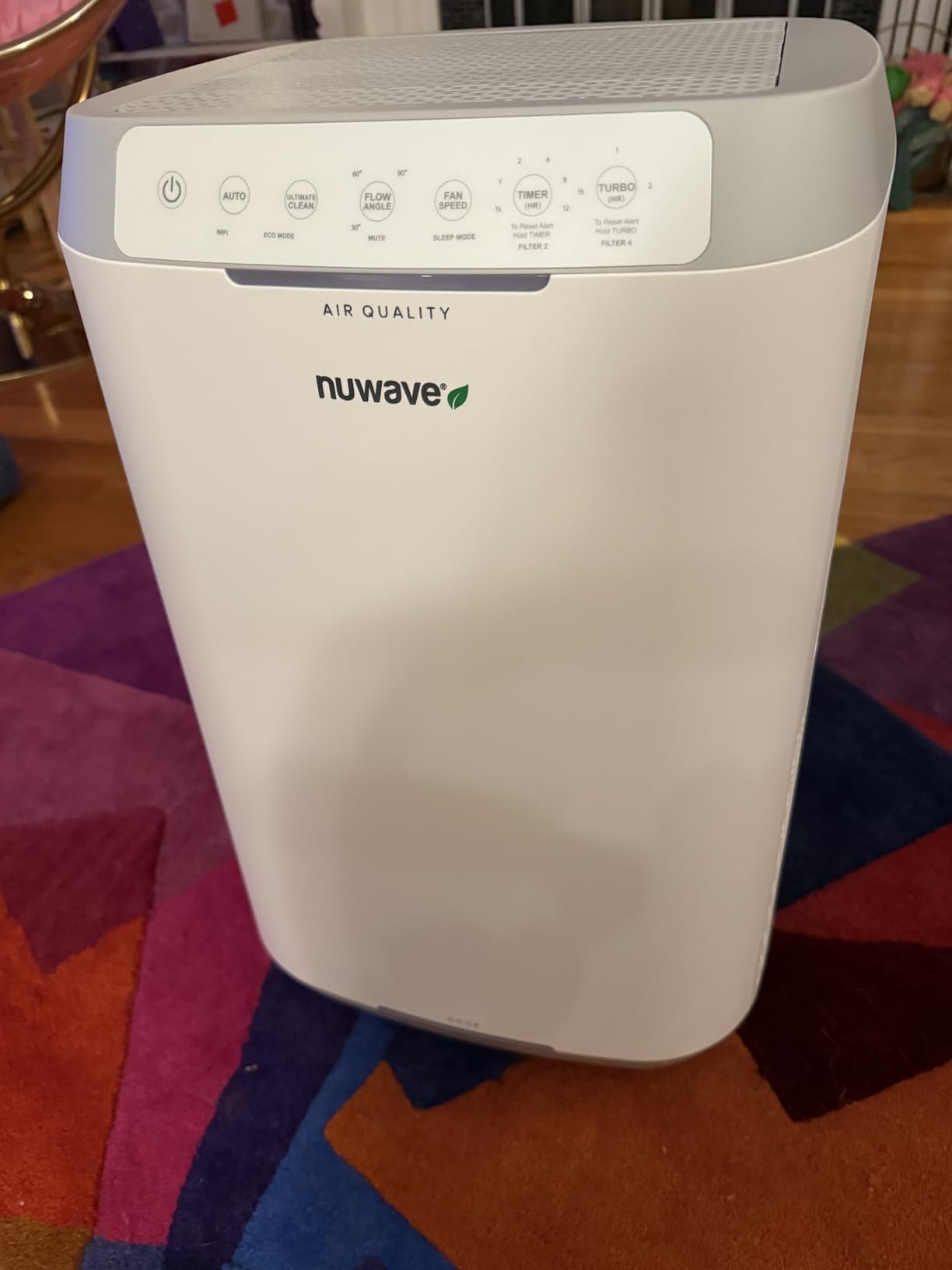Nuwave Forever Air Purifier for Home Large Room Up to 2,002 Ft², Dual Sensors, 7 Easy to Clean & Washable Filters, Smart WiFi, Removes Smoke, Dust & Pollen Down to 0.1 Microns - Customer Photo 2