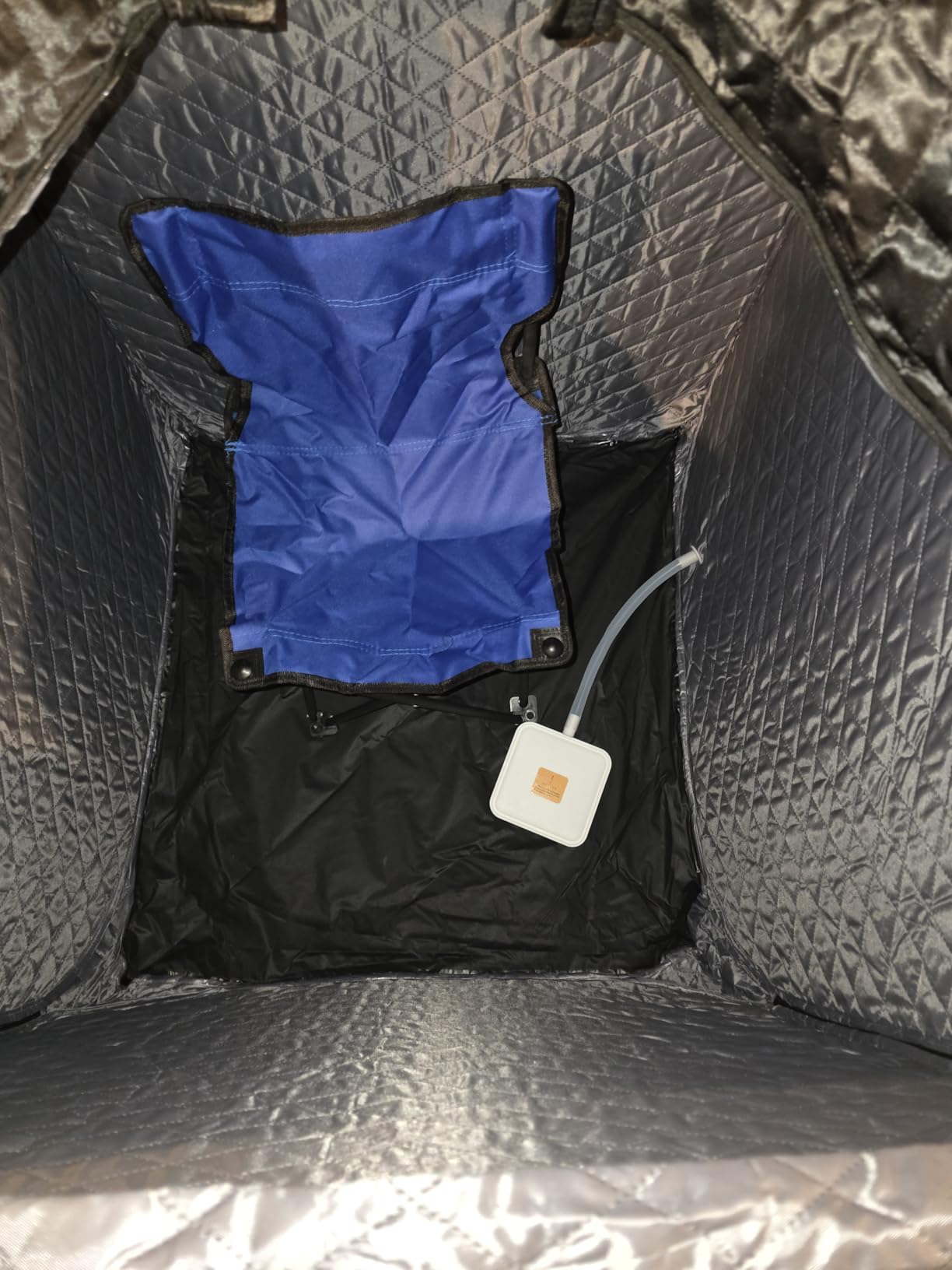 Portable Steam Sauna Box at Home, 9 Levels Heating, Sauna Tent for Home with Steamer and Folding Chair, Sauna Box for Relaxation, Detoxification, Spa, Sauna Box - Customer Photo 1