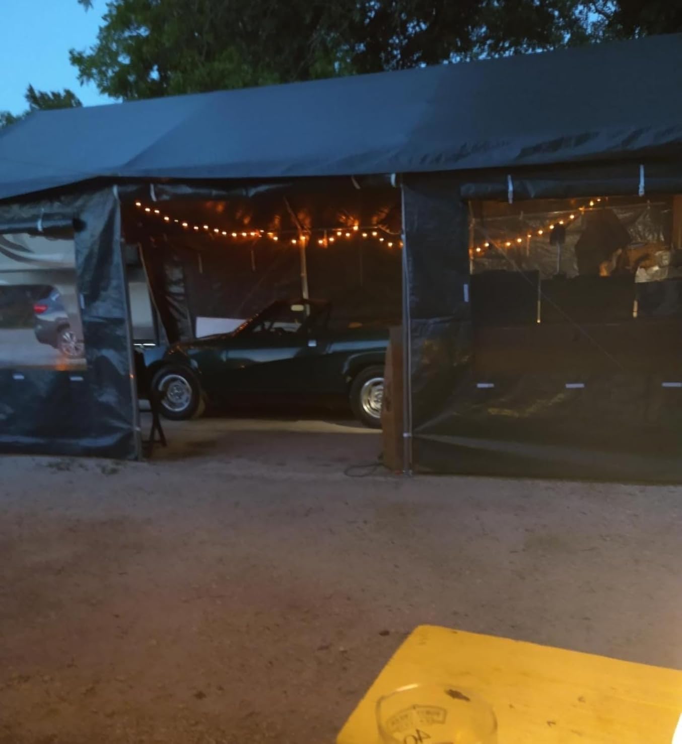 Bepatio 2 Car Carport, 20 x 20 Heavy Duty Metal Carport, All Weather Extra Large Car Port, Outdoor Portable Garage with Side-Opening Doors & Roll-Up Windows - Customer Photo 5