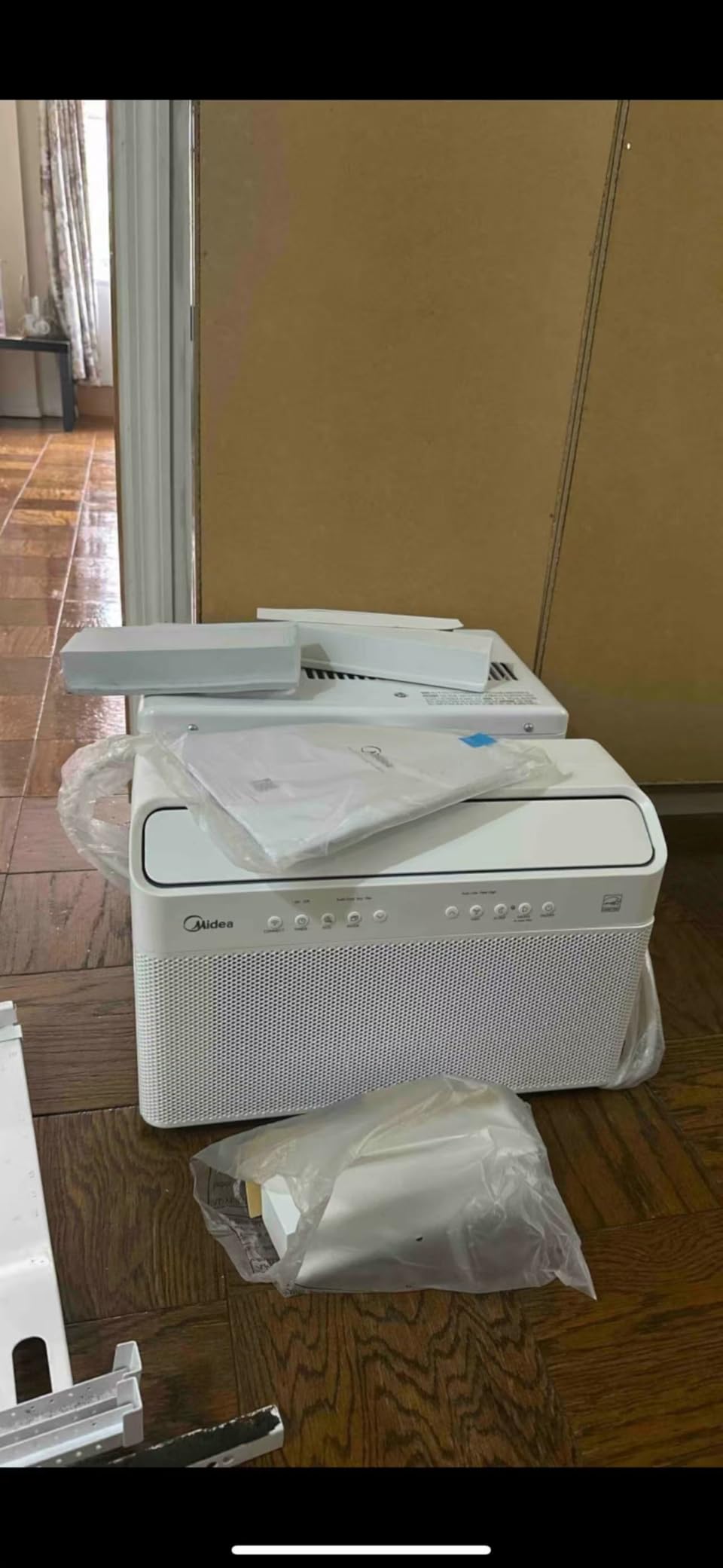 Midea 8,000 BTU U Shaped Smart Inverter Window Air Conditioner - Cools 350 Sq Ft, Ultra Quiet with Open Window Flexibility - Alexa/Google Assistant Compatible - 35% Energy Savings, Remote (Updated) - Customer Photo 1