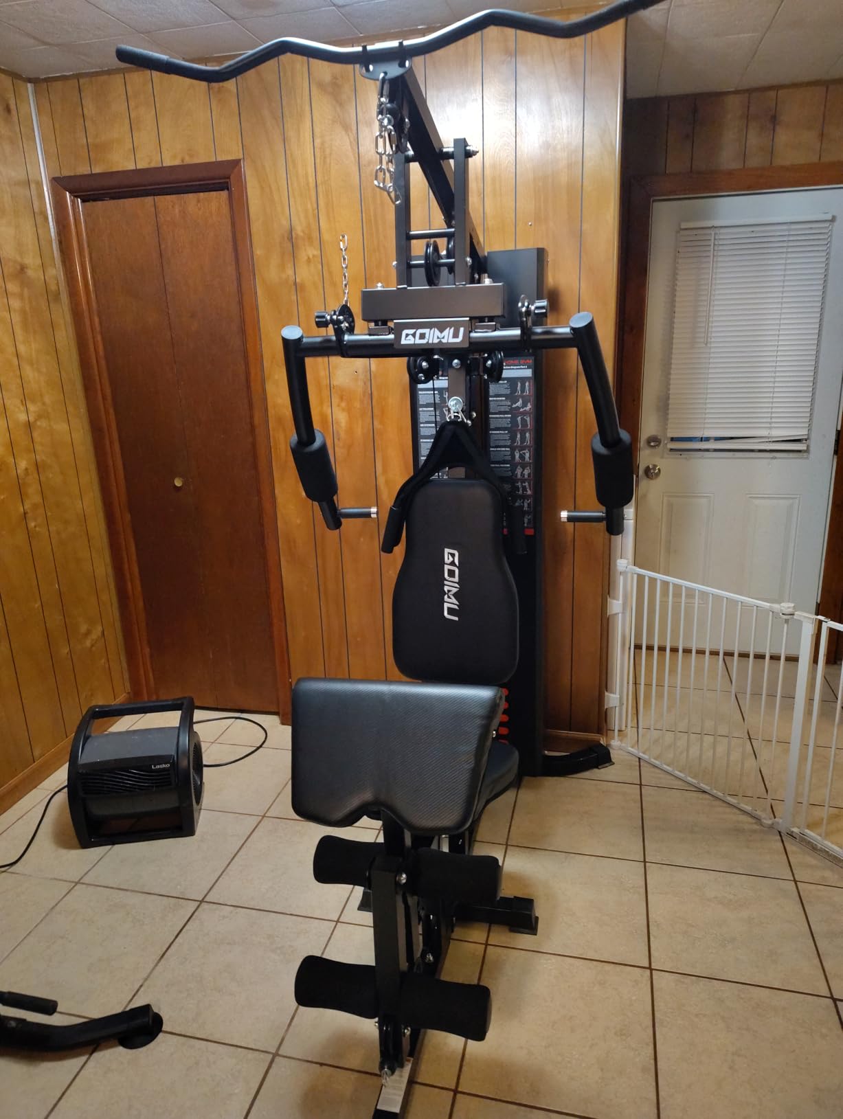 Home Gym, M1 Workout Station with 140LBS Weight Stack, Multifunctional Home Gym Equipment with Pulley System for Full Body Strength Training - Customer Photo 1