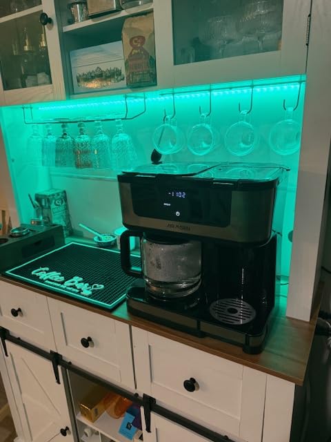 AIRMSEN Grind & Brew Coffee Maker with Grinder - Single Serve Machine Compatible with K-Cup Pods & Ground, 1000W Fast 6-14oz Brewer, Descaling Alert, Touchscreen & 50oz Removable Tank (Large) - Customer Photo 1